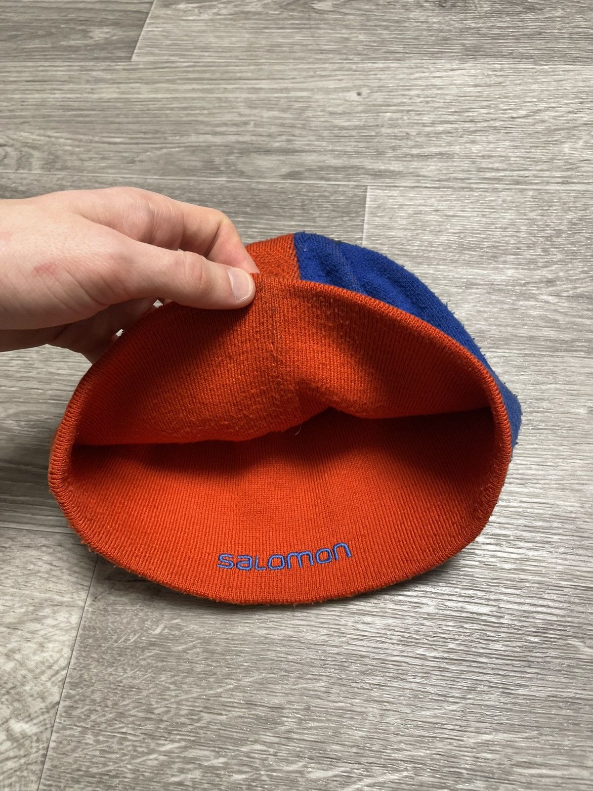 Salomon Vintage Salomon 2 Sides Reversible 2 in 1 Beanie Hat Outdoor Size ONE SIZE - 10 Thumbnail
