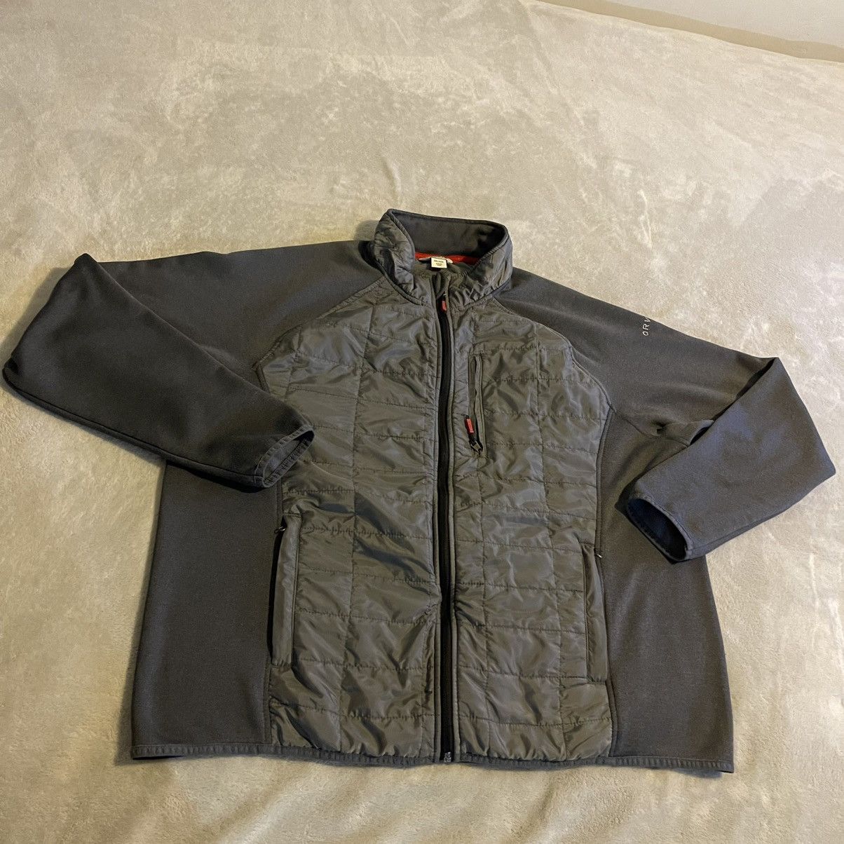 Orvis Orvis Jacket Men 2XL Gray Quilted Outdoors Full Zip Hiking Size US XXL / EU 58 / 5 - 1 Thumbnail