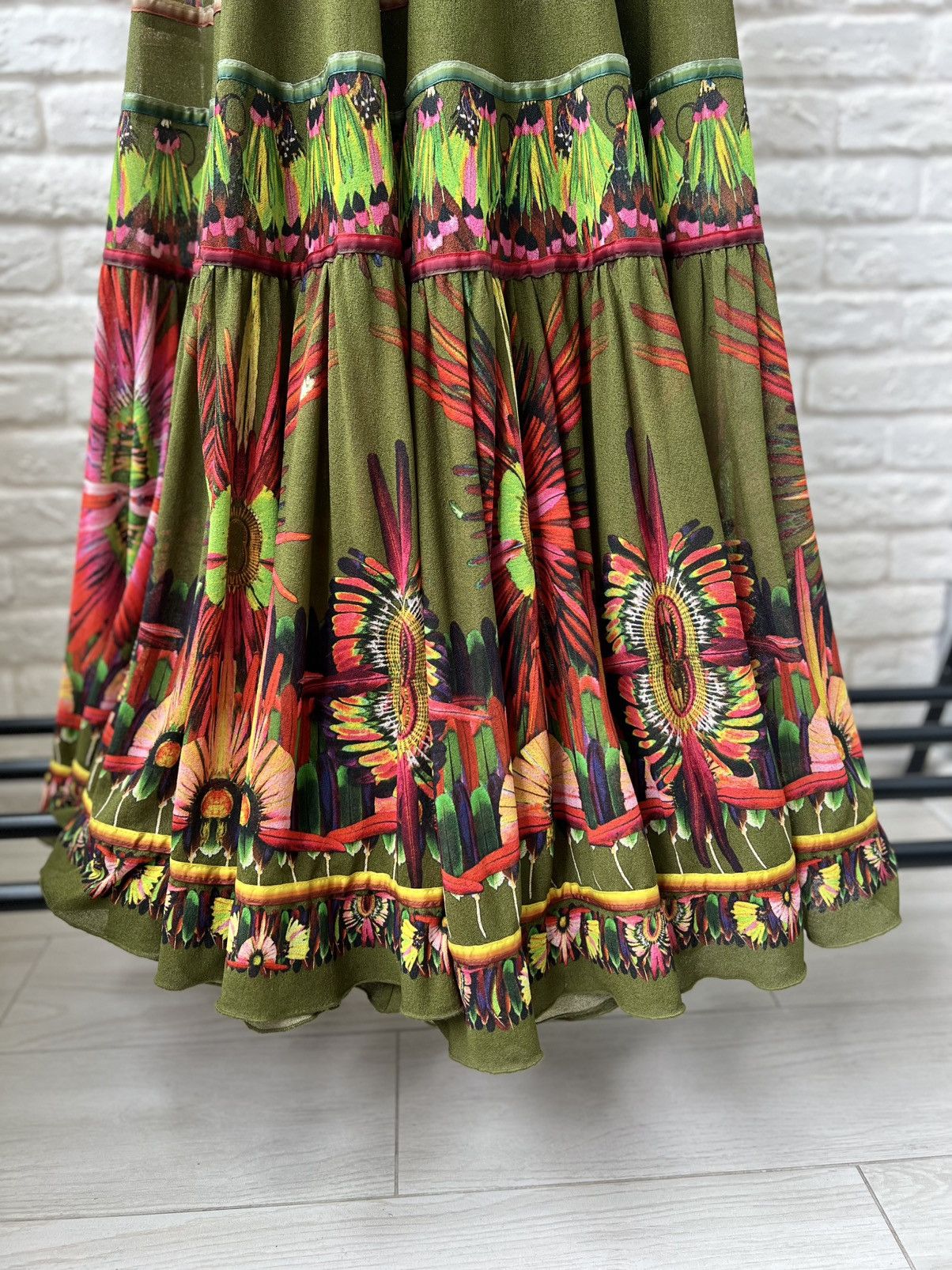 Jean Paul Gaultier Jean Paul Gaultier JPG 90’s Mesh Printed Maxi Dress Size XS / US 0-2 / IT 36-38 - 4 Thumbnail