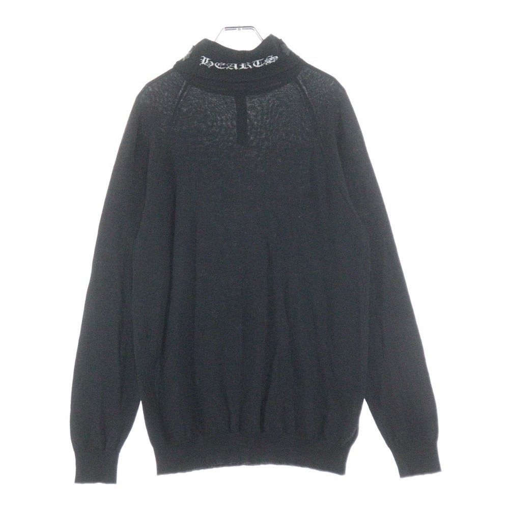 Chrome Hearts Chrome Hearts Y Not Black Cashmere Sweater Size US M / EU 48-50 / 2 - 2 Thumbnail