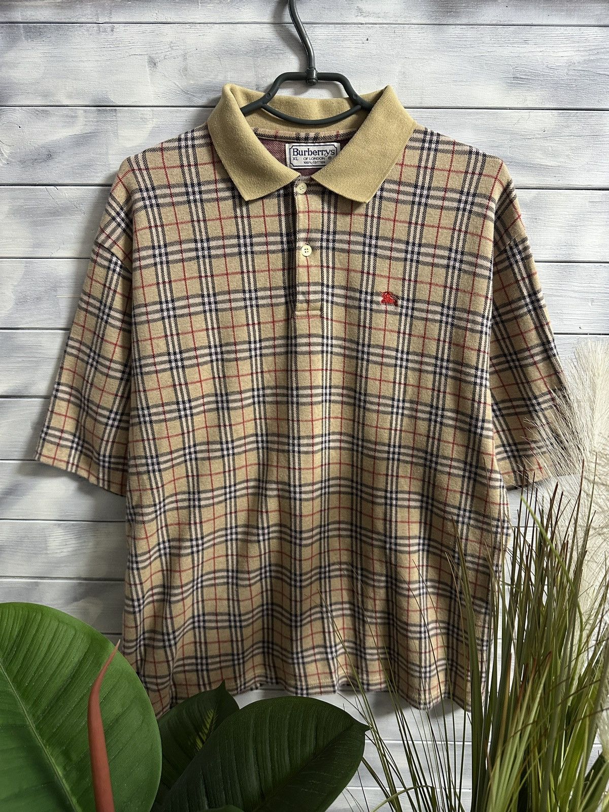 Burberry Luxury Vintage Very Rare Luxury Polo Burberry s Nova Check Vintage Size XL. Grailed