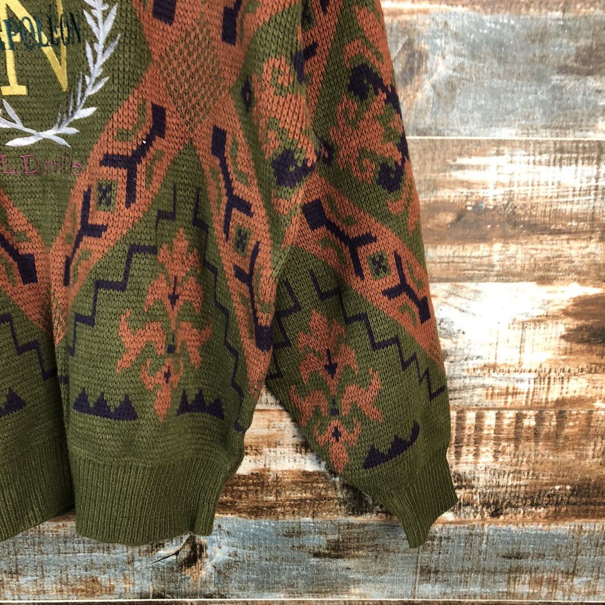 Homespun Knitwear × Japanese Brand × Vintage Napo Leon vintage art Brown Knitwear #A1720 Size US M / EU 48-50 / 2 - 8 Thumbnail
