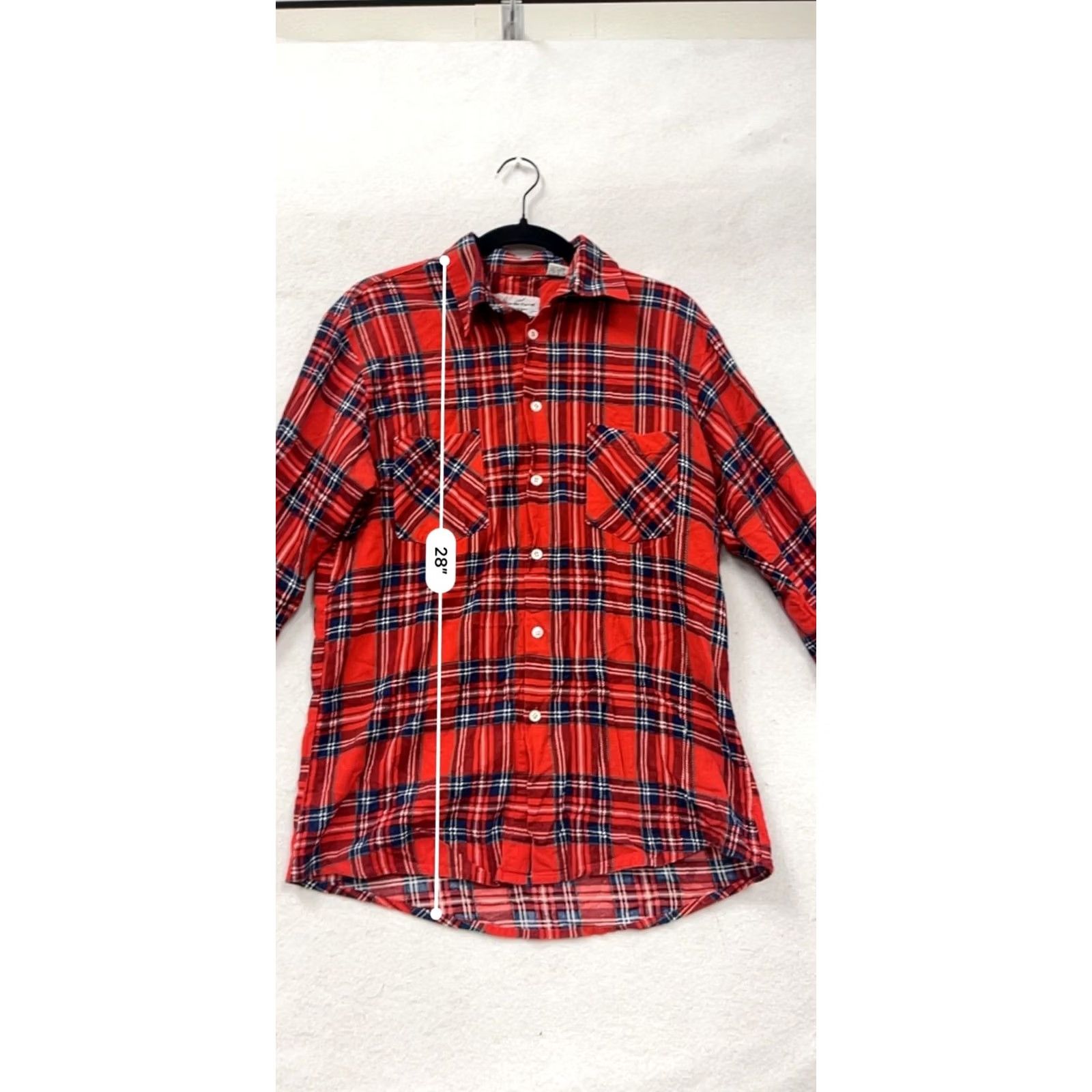 Vintage VINTAGE Highlander Shirt Plaid Flannel Button-Down M Red Mens Size US M / EU 48-50 / 2 - 7 Thumbnail