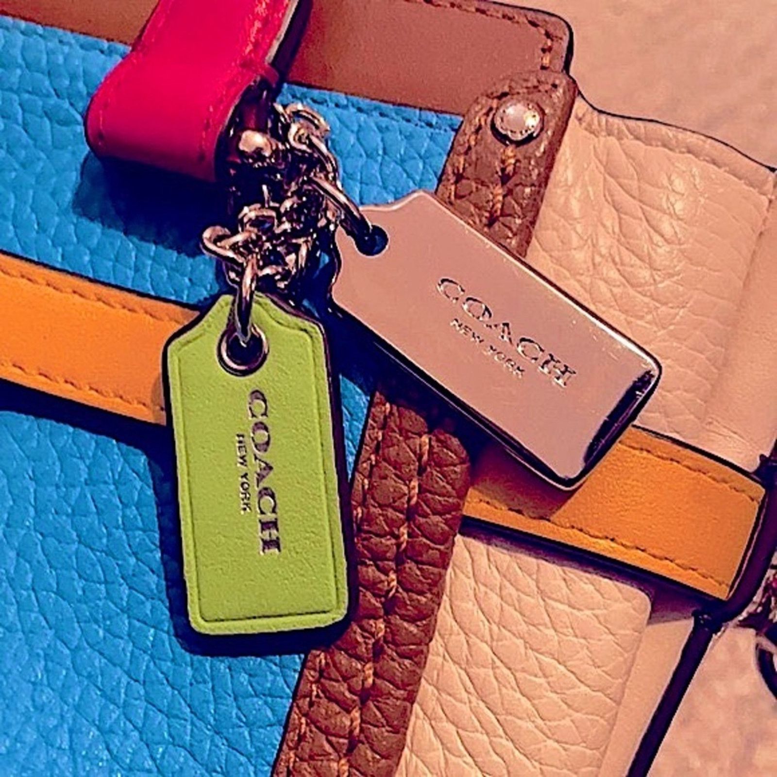 Coach Coach Swagger 21 Rainbow Colorblock Satchel Crossbody Size ONE SIZE - 10 Thumbnail