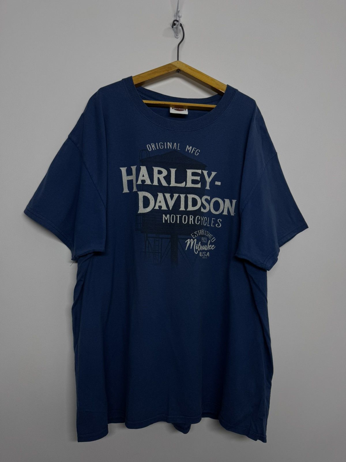 Harley Davidson Vintage Harley Davidson Corpus Christi Texas Tee Shirt Blue Size US XL / EU 56 / 4 - 5 Thumbnail
