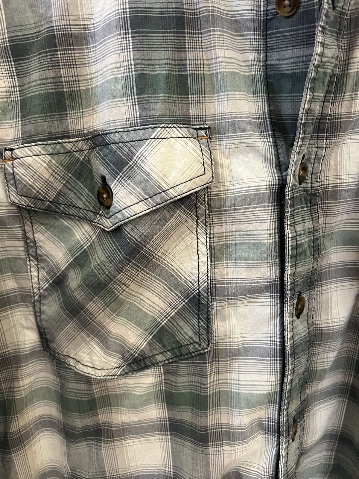 Carhartt × Vintage Carhartt Greed faded plaid work shirt Size US L / EU 52-54 / 3 - 2 Thumbnail