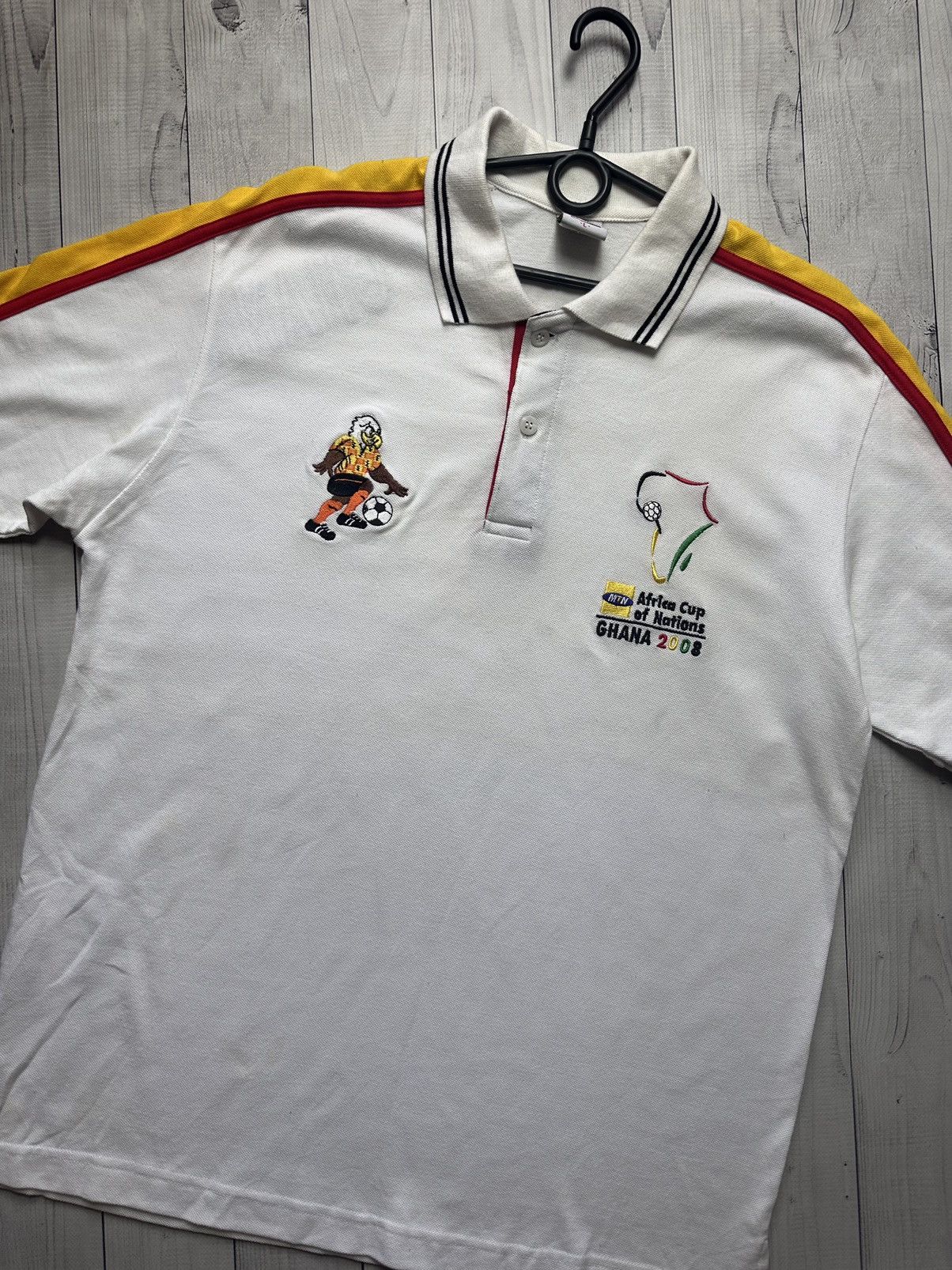 Vintage Vintage Ghana 2008 Champions Africa Cup soccer polo size L Size US L / EU 52-54 / 3 - 4 Thumbnail