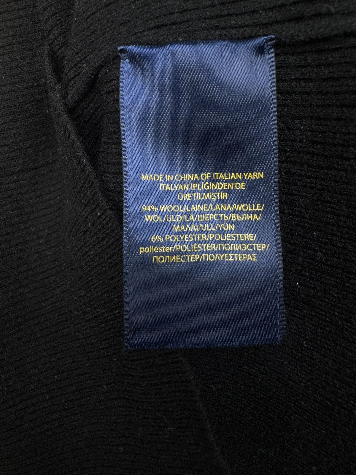 Polo Ralph Lauren Polo Ralph Lauren black wool stretch turtleneck sweater Size M / US 6-8 / IT 42-44 - 5 Thumbnail