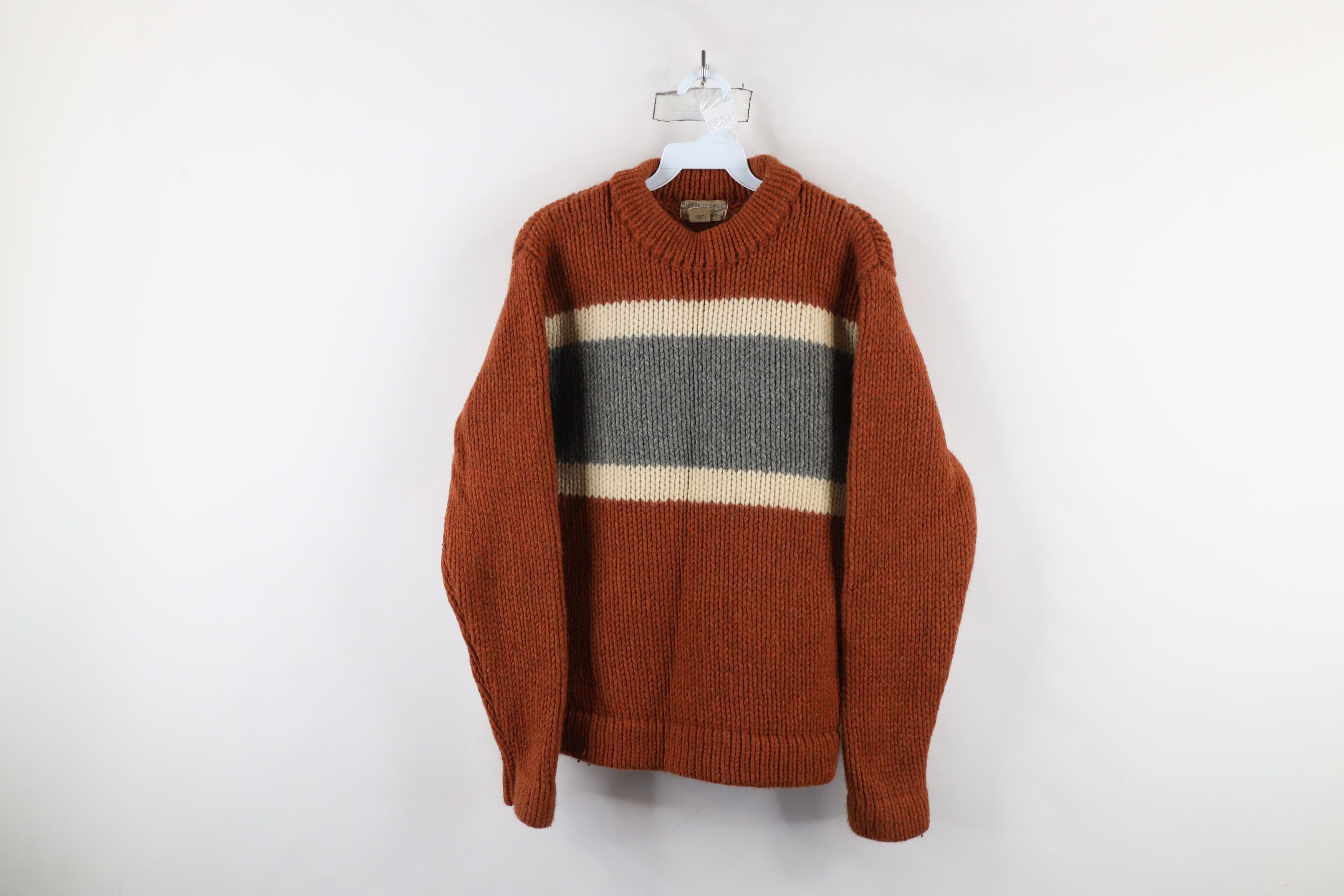 American Eagle Outfitters × Vintage Vintage 90s American Eagle Outfitters Lambswool Knit Sweater Size M / US 6-8 / IT 42-44 - 1 Thumbnail