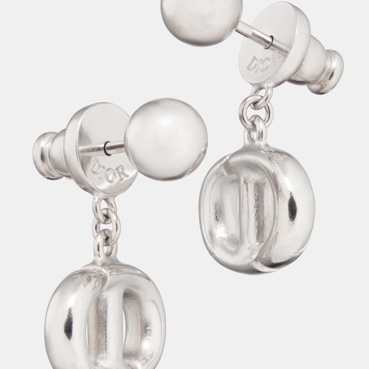 Dior o1bcso1str0126 Size:OS/Cd Navy Earrings in Silver Size ONE SIZE - 4 Thumbnail