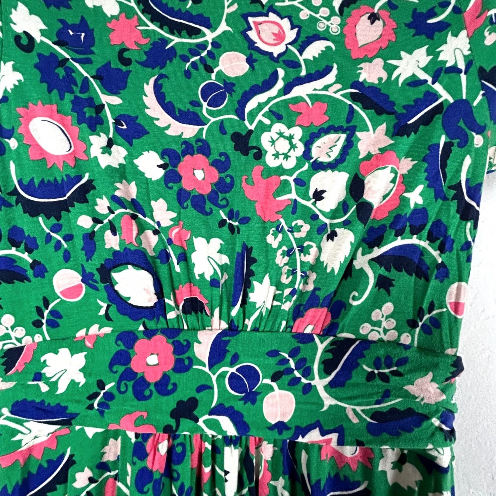 Boden Boden Women’s Sheath Dress Multicolor Floral Pullover Short Sleeve Stretch 4R Size S / US 4 / IT 40 - 3 Thumbnail