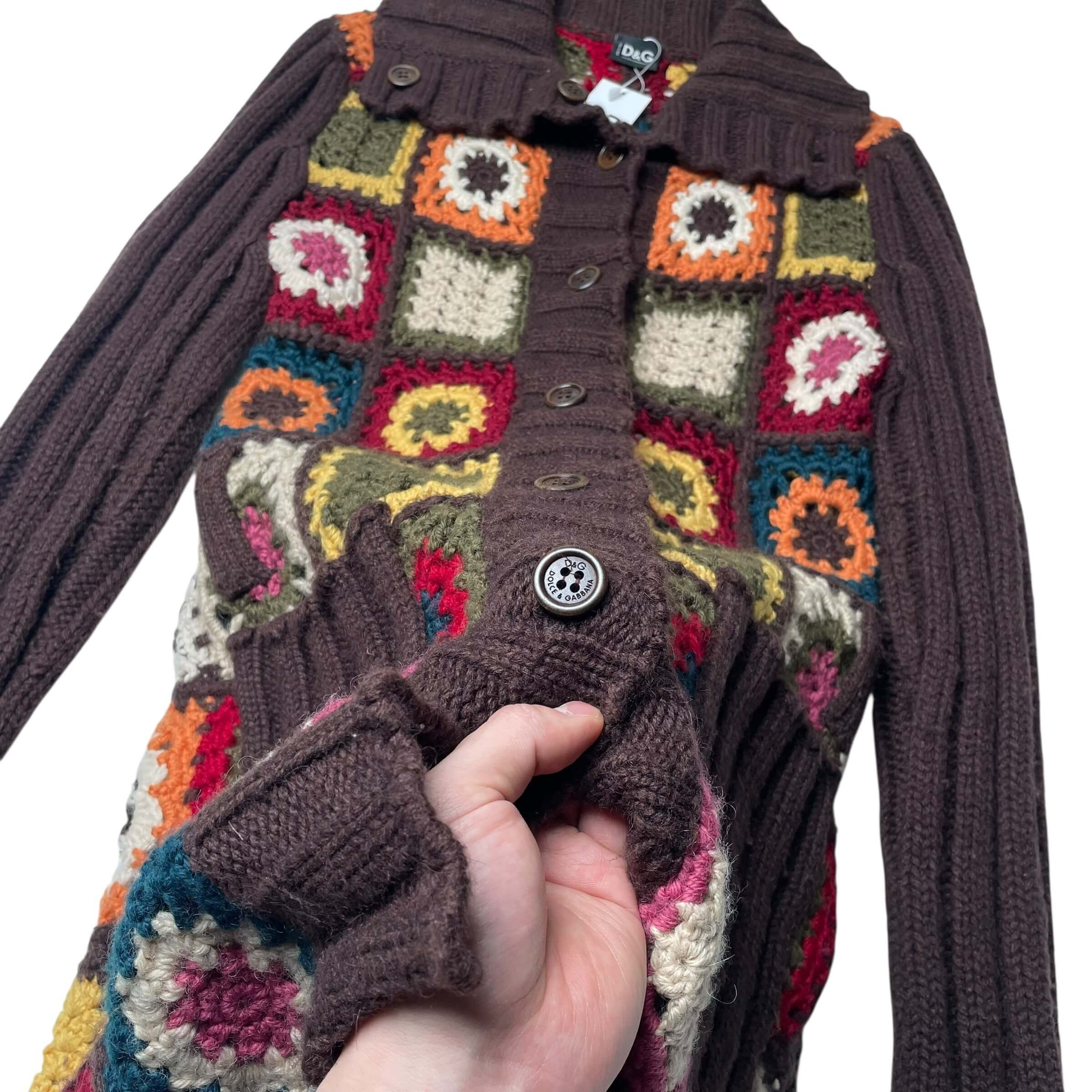 Dolce & Gabbana Dolce&gabbana wool blend crochet knit coat Size M / US 6-8 / IT 42-44 - 6 Thumbnail