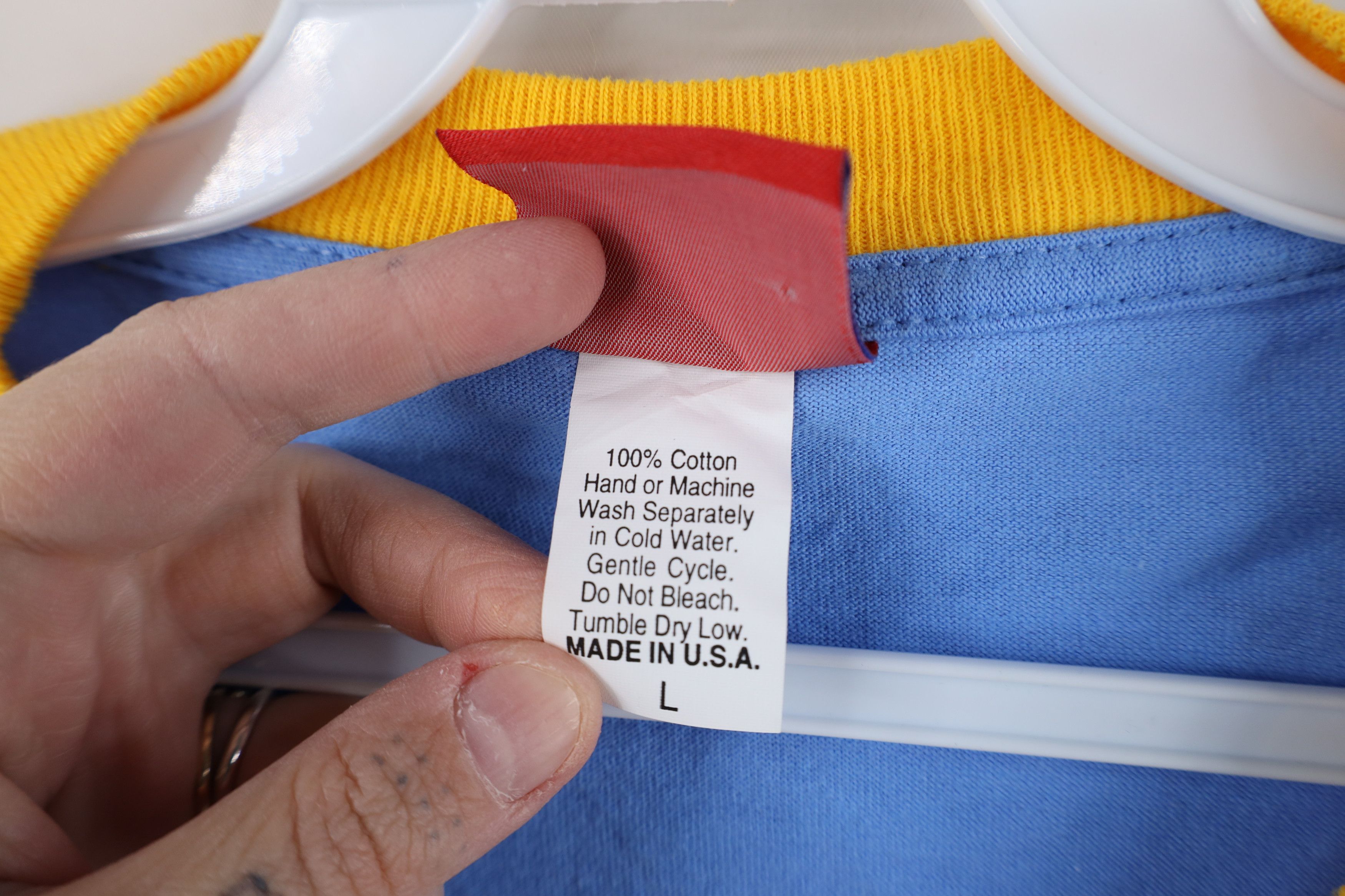 Reebok Vintage 90s Y2K Reebok Chargers Football Ringer T-Shirt Size US L / EU 52-54 / 3 - 11 Thumbnail