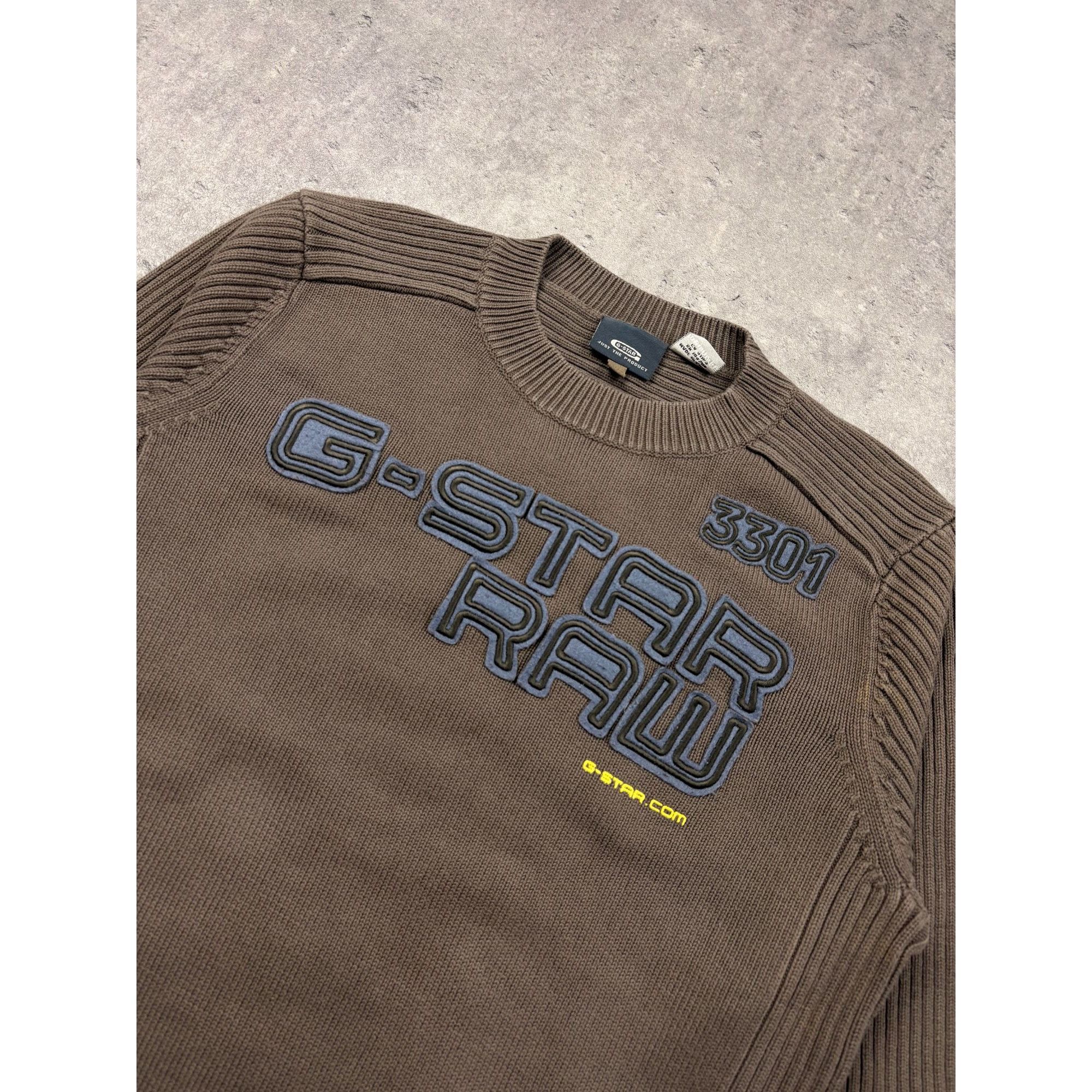 G-Star ARCHIVAL G-STAR RAW "3301" Industrial Knit – Tactical Earth Size US M / EU 48-50 / 2 - 4 Thumbnail
