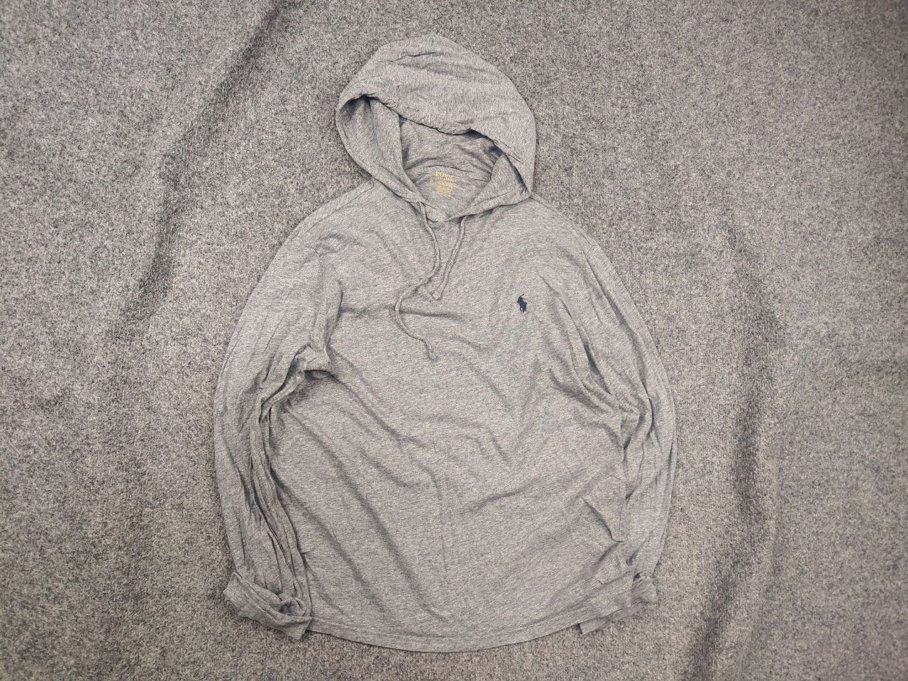 Polo Ralph Lauren Vintage Polo Ralph Lauren Light Gray Cotton Hoodie Y2K Style Size US M / EU 48-50 / 2 - 1 Thumbnail