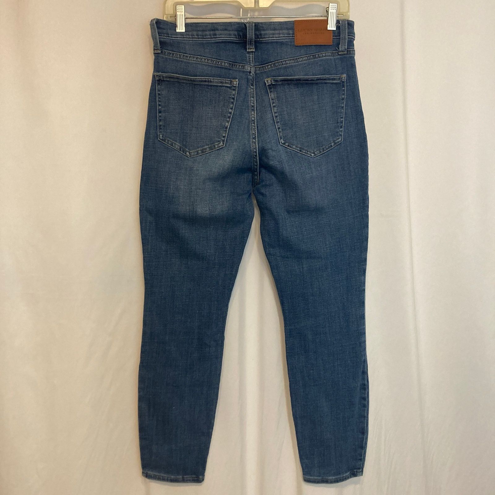 Lucky Brand Lucky Brand Ava Blue Denim Mid Rise Skinny Ankle Jeans Size 30" / US 8 / IT 44 - 9 Thumbnail