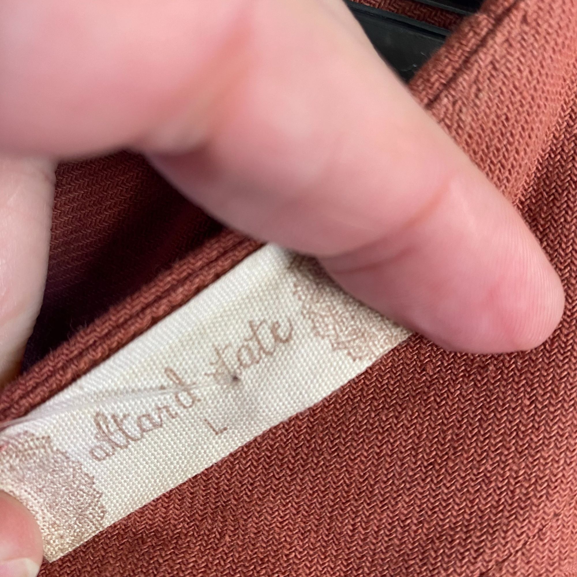 Other Altar'd State Rust Scalloped Hem Embroidered Skirt Size Larg Size 32" / US 10 / IT 46 - 4 Thumbnail