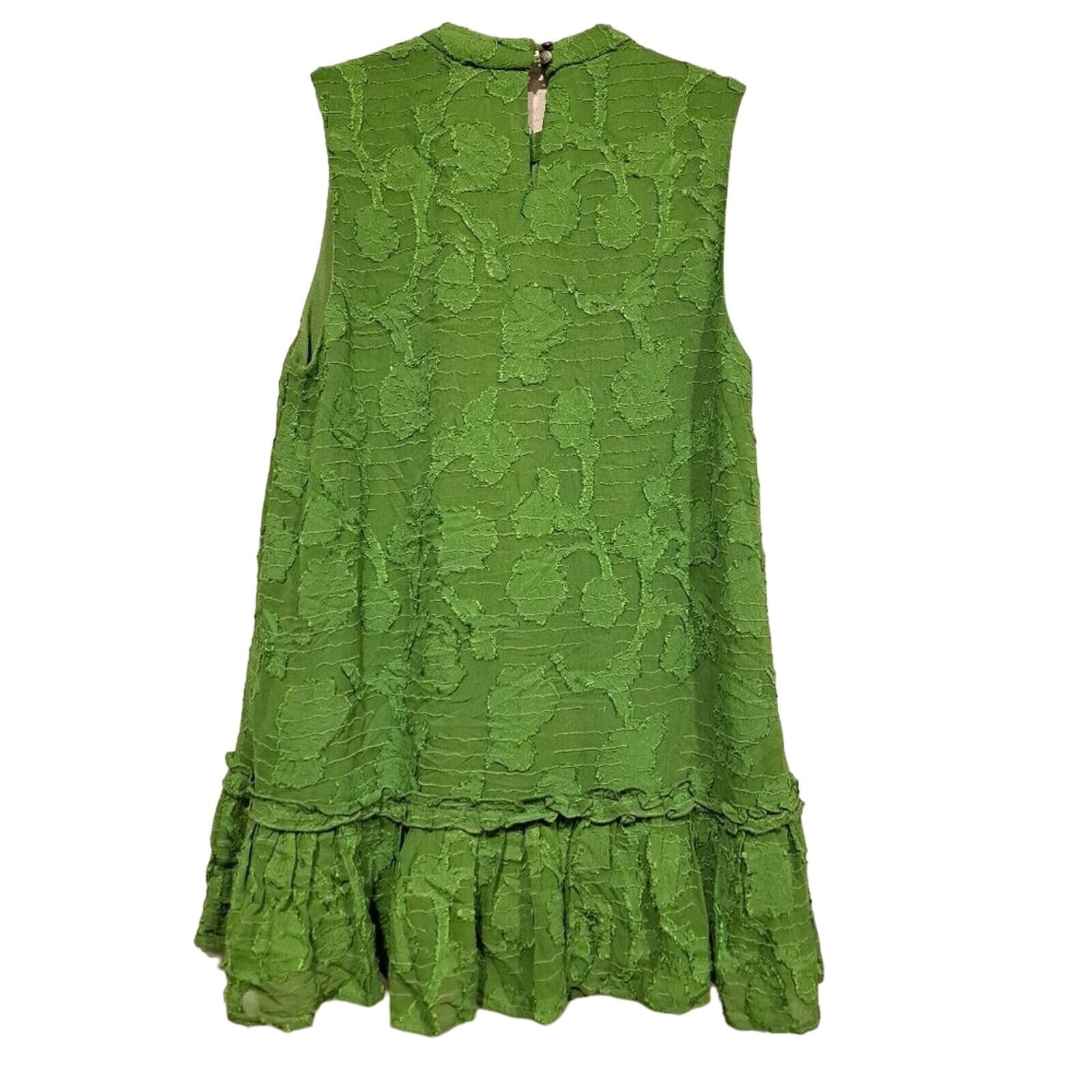 Other Soft Surroundings green sleeveless blouse w/ lace, Small Size S / US 4 / IT 40 - 4 Thumbnail