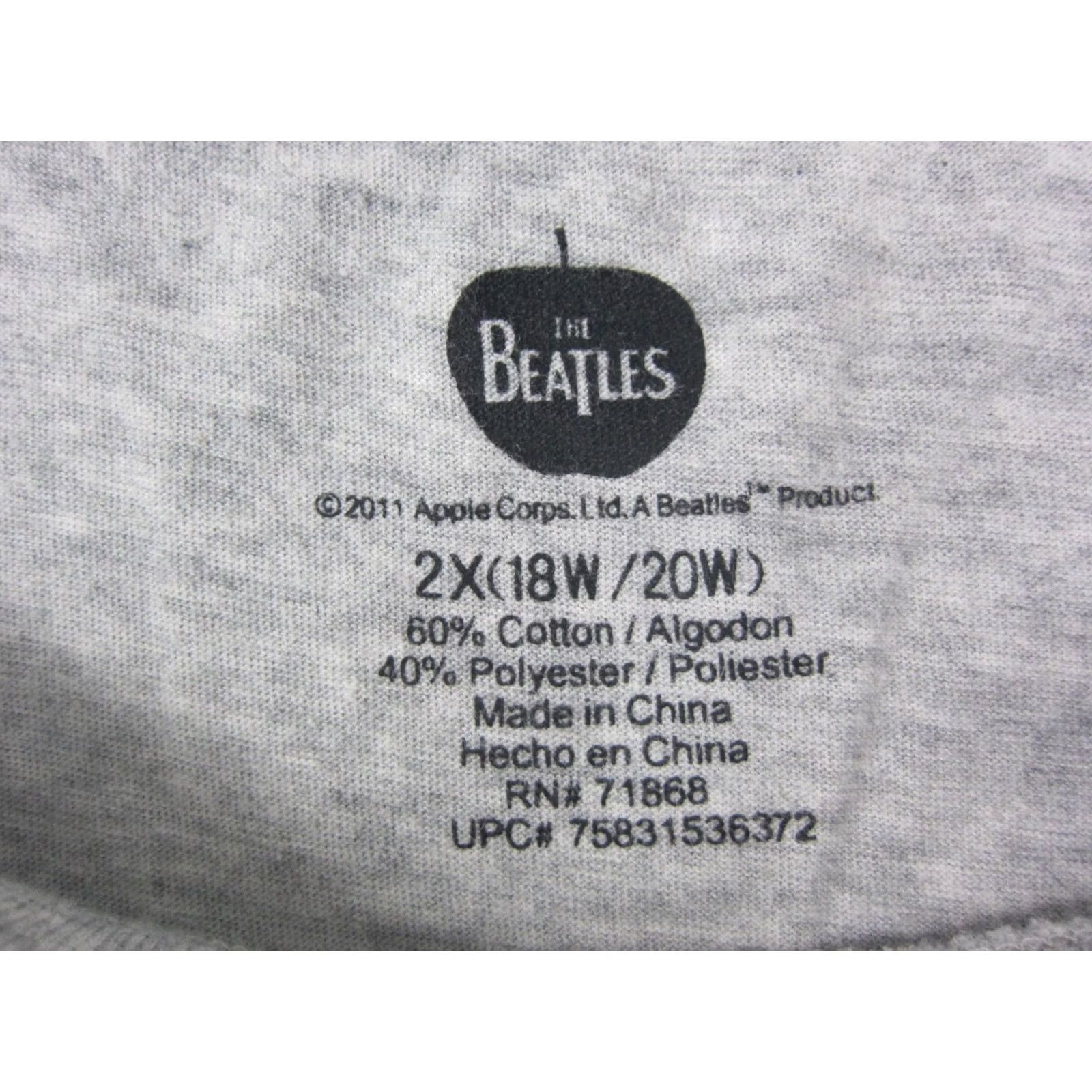 Vintage The Beatles Shirt Womens 2X Gray Legend Band John Lennon Paul McCartney Size XXL / US 16-18 / IT 52-54 - 4 Thumbnail