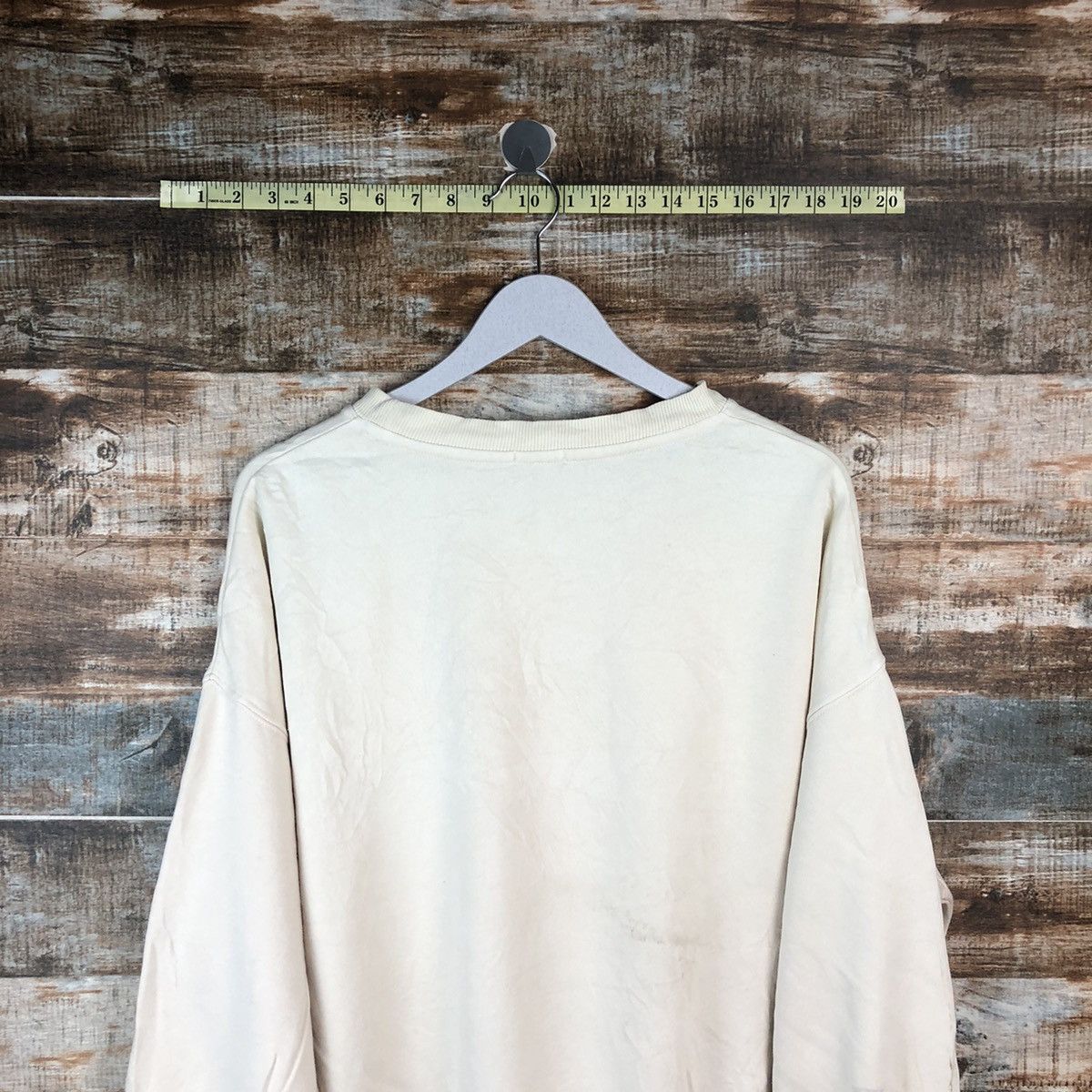 Japanese Brand COLZA teddy bear Cream Sweatshirt #A2021 Size US M / EU 48-50 / 2 - 13 Thumbnail