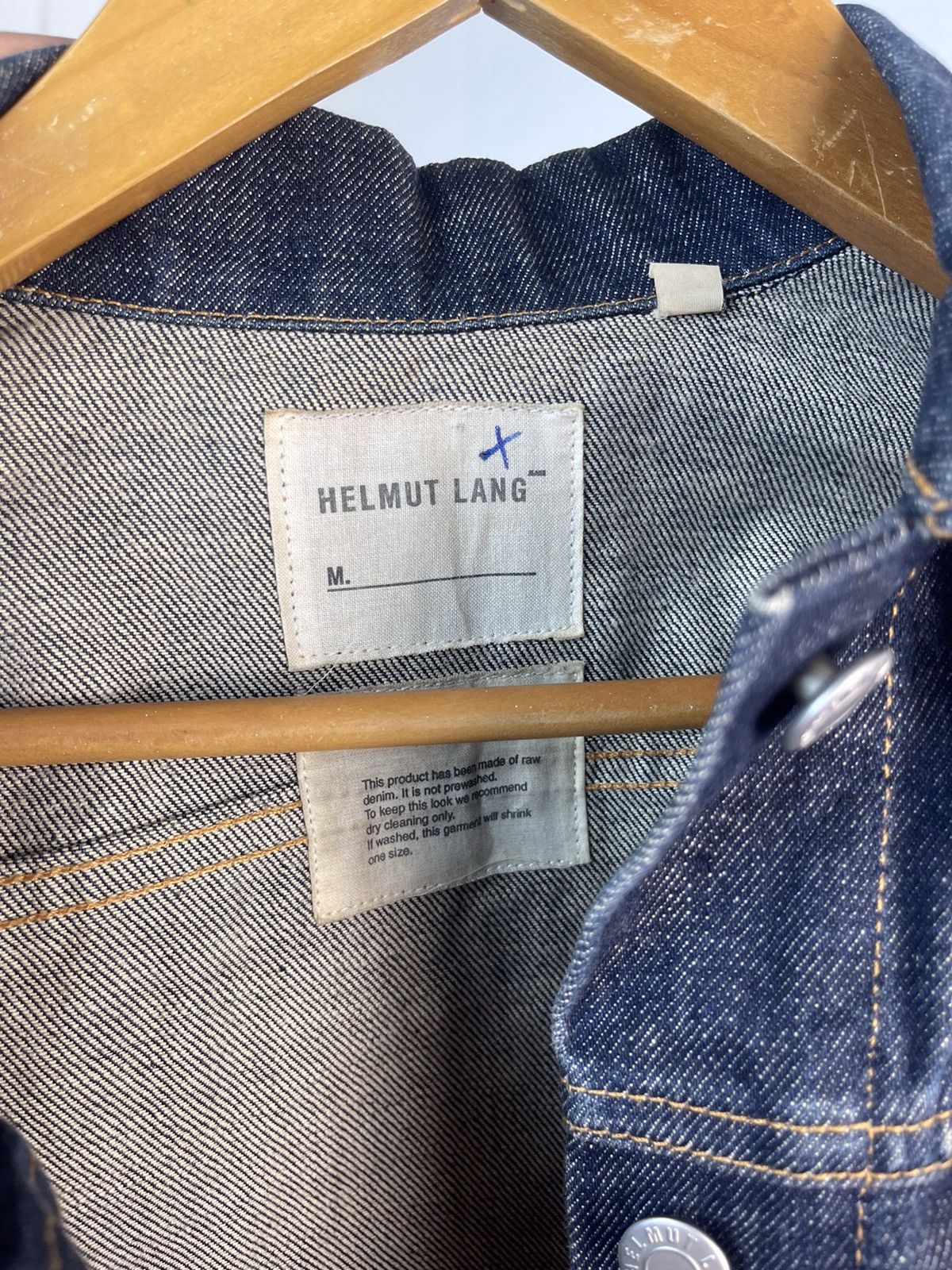 Helmut Lang 90s Helmut Lang Indigo Blue Denim Jacket Size US S / EU 44-46 / 1 - 11 Thumbnail
