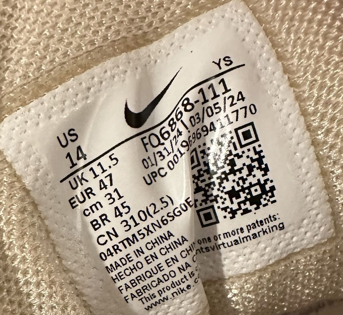 Nike Size 14 - Nike Air Zoom Vomero 5 Pale Ivory Sanddrift W Size US 14 / EU 47 - 7 Thumbnail
