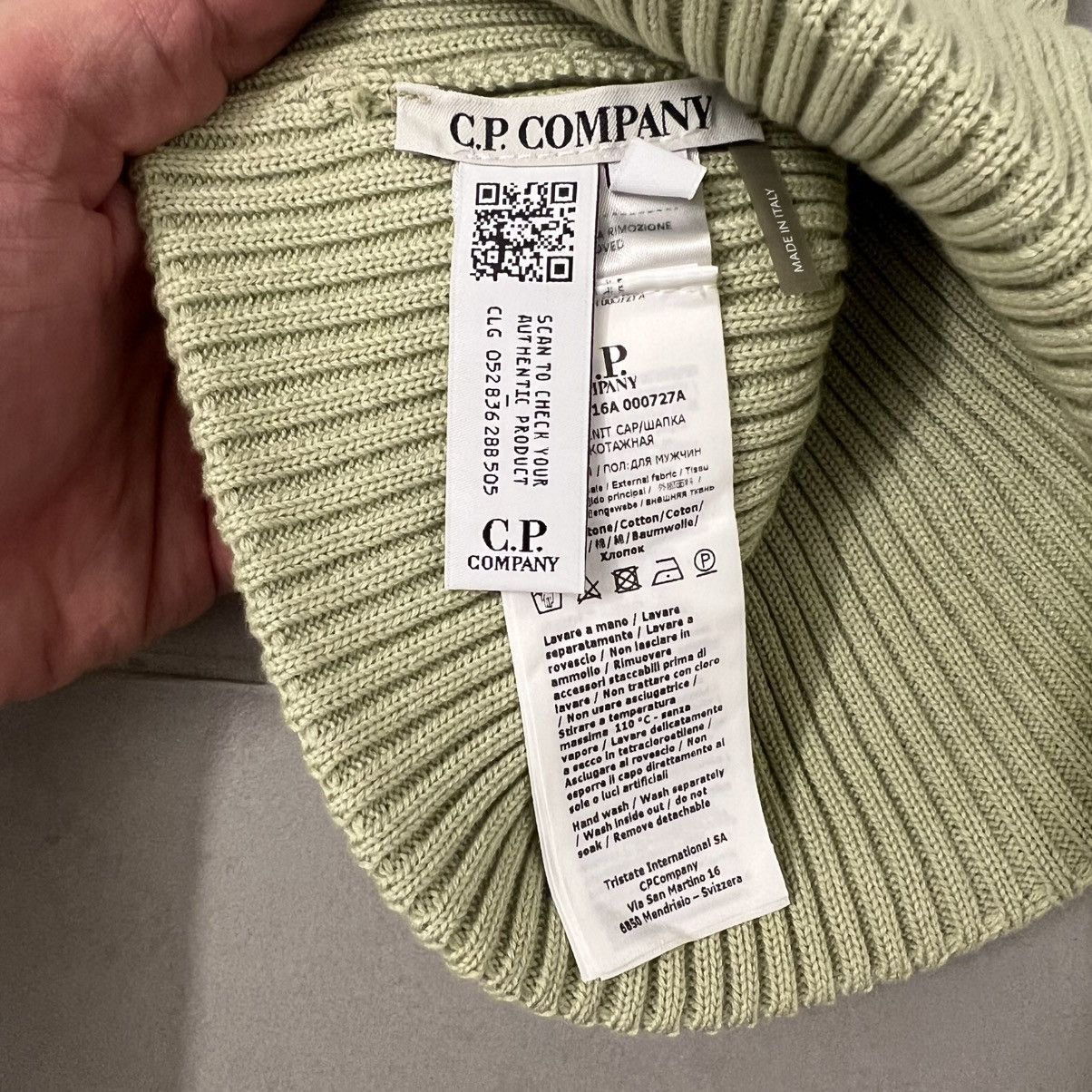 C.P. Company Brand New Men’s C.P. Company Goggle Beanie Green Pear Size ONE SIZE - 2 Thumbnail