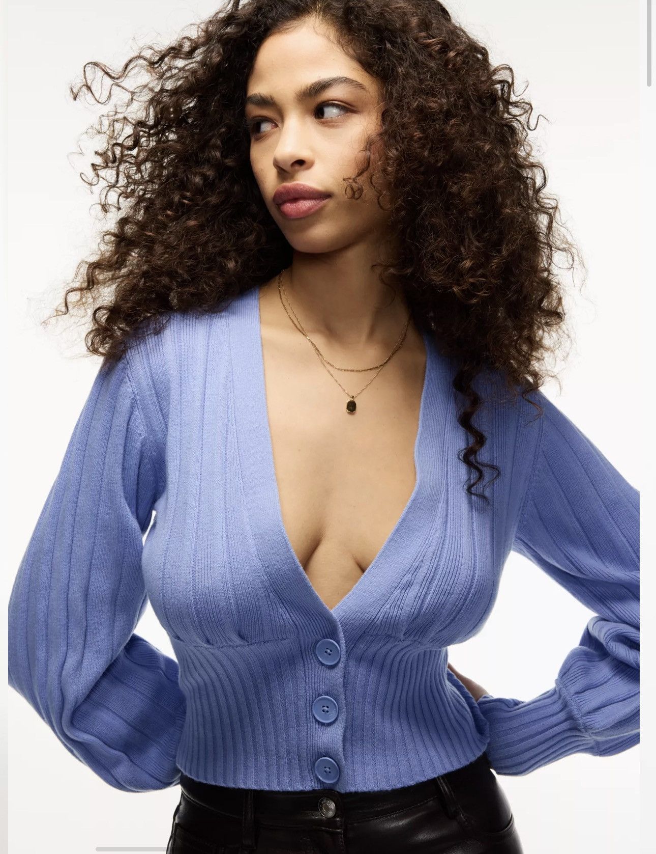 Aritzia ARITZIA - Wilfred Plunge Front Cardigan Size M / US 6-8 / IT 42-44 - 4 Thumbnail