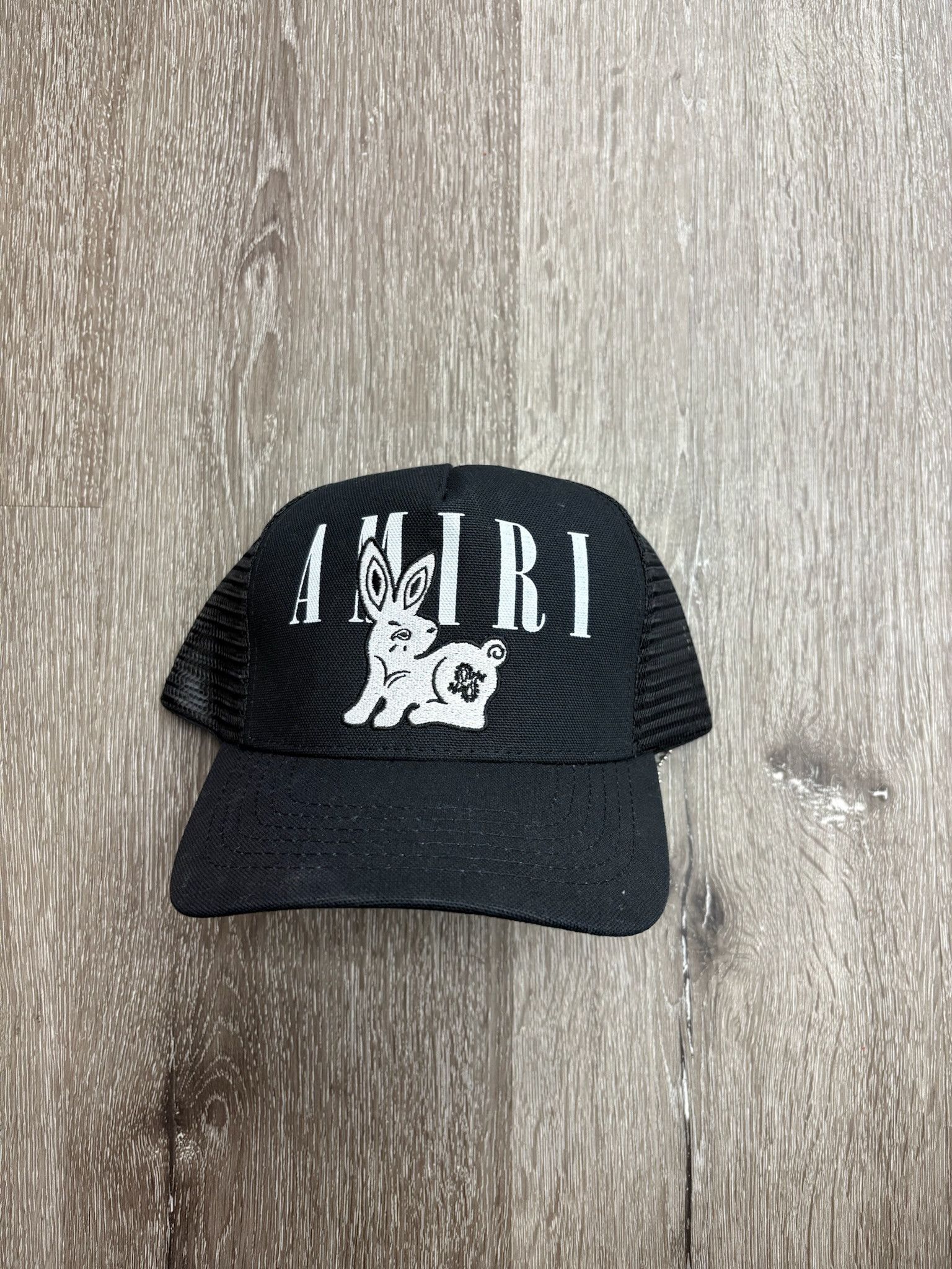 Amiri AMIRI "Bandana Rabbit" Trucker Cap (Black) Size ONE SIZE - 1 Thumbnail