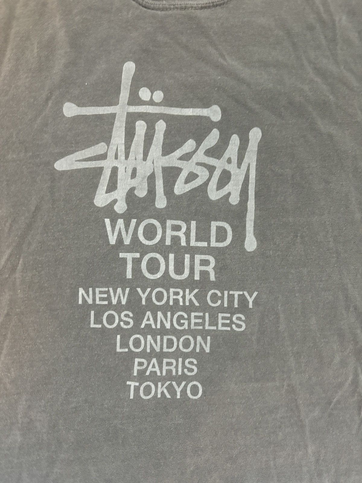 Stussy × Vintage Stussy world tour shirt Size US L / EU 52-54 / 3 - 2 Thumbnail