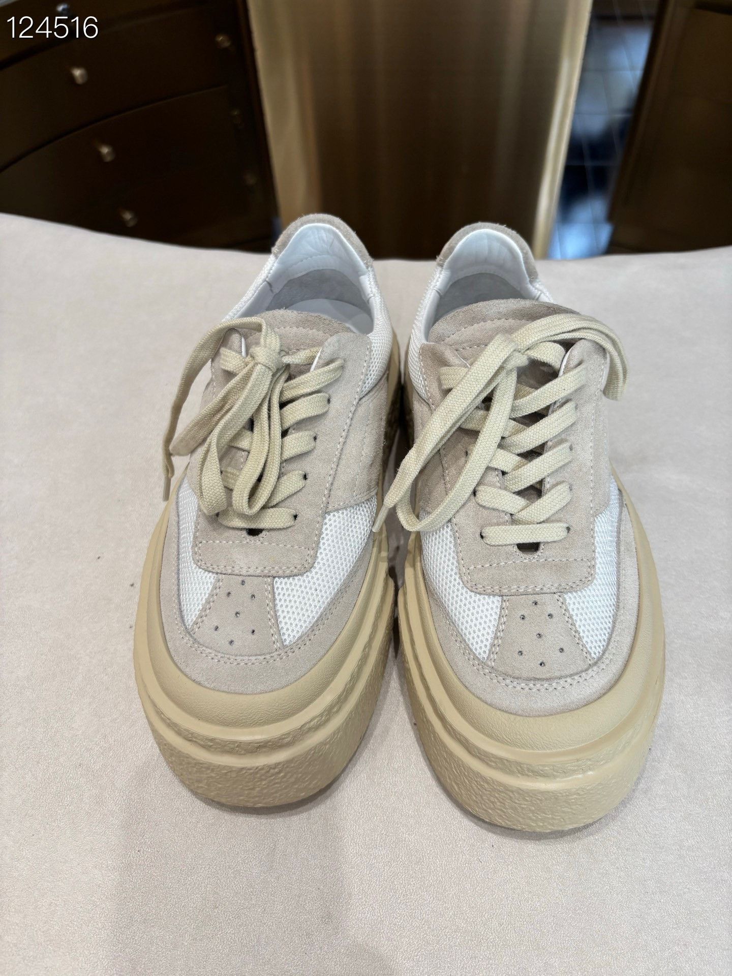 MM6 MM6 Women's Platform Thick Sole Sneakers Size US 4 / IT 34 - 1 Thumbnail