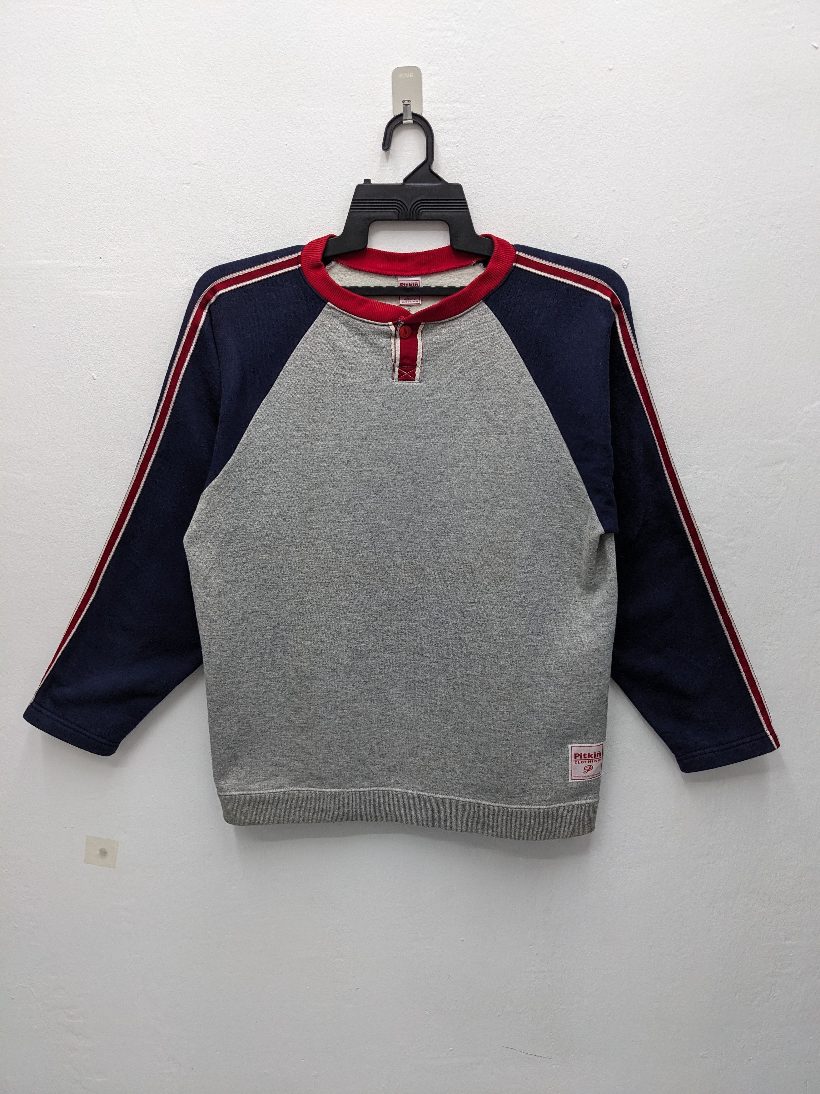 Japanese Brand Vintage Pitkin Clothing Made in Canada Raglan Henley SS09 Size US M / EU 48-50 / 2 - 2 Thumbnail