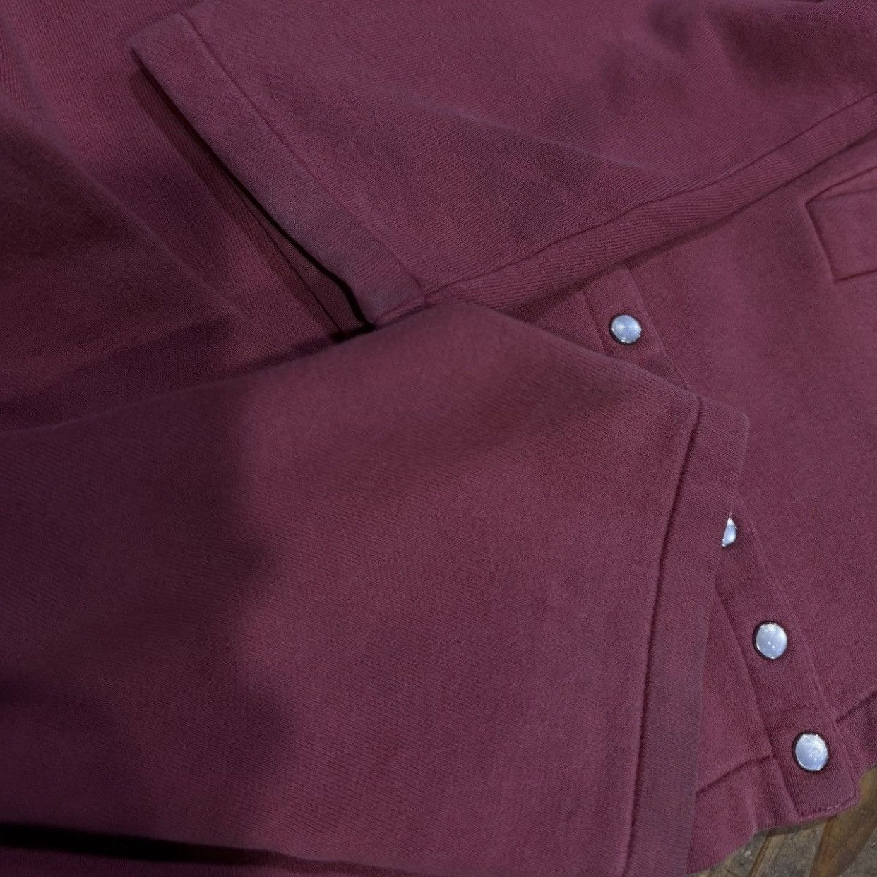 agnes b. Vintage Agnes B Paris Cotton Fleece Snap Button Cardigan Size XS / US 0-2 / IT 36-38 - 7 Thumbnail