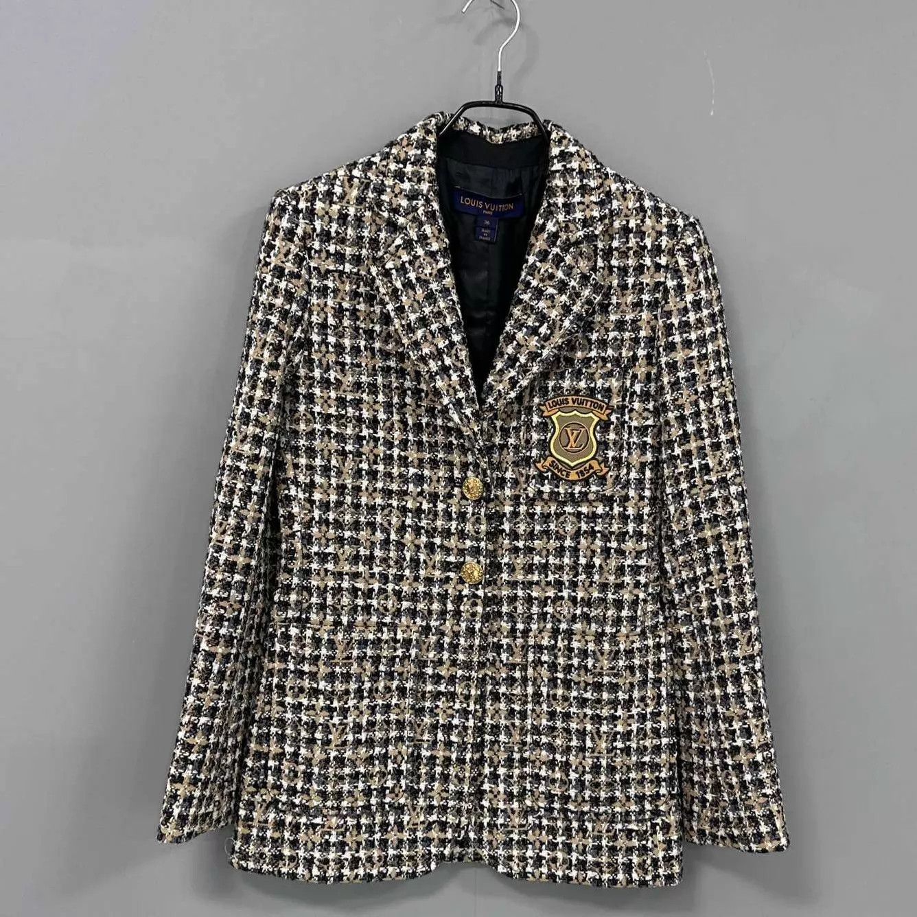 Louis Vuitton LV tweed monogram all over blazer 99 new 36 Size XS / US 0-2 / IT 36-38 - 1 Thumbnail