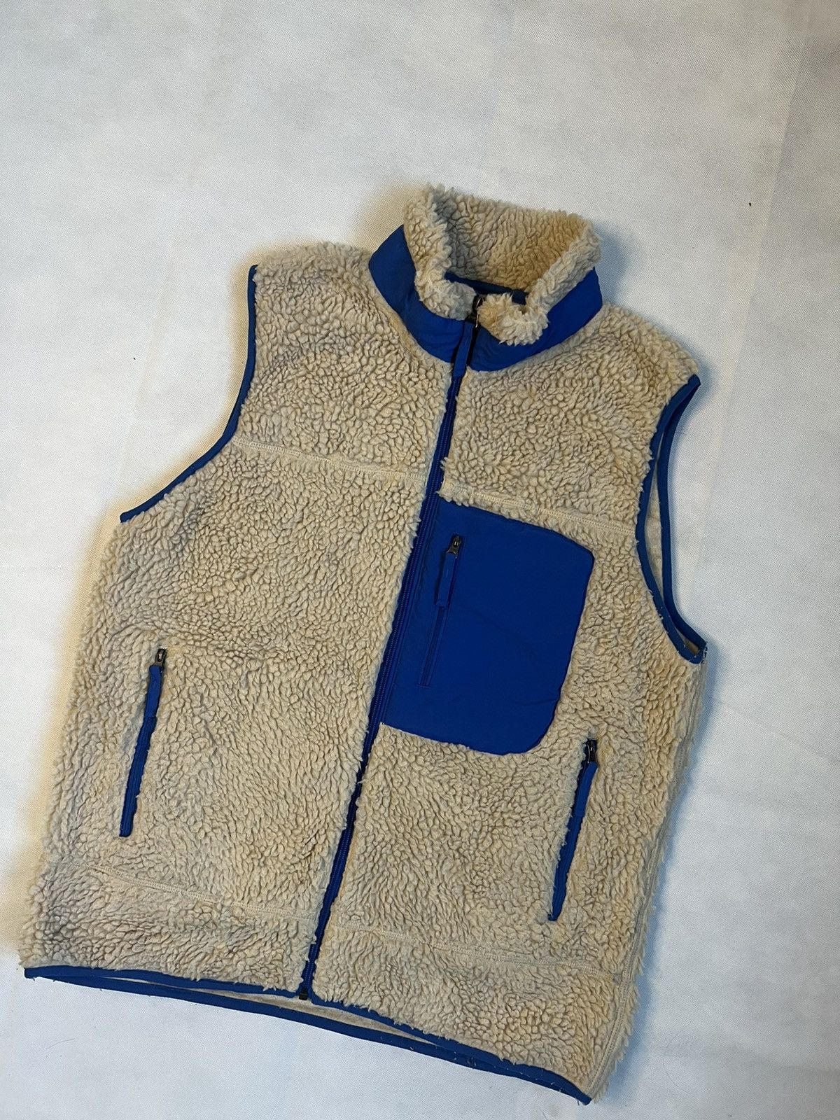 Japanese Brand Coen Tokyo Japanese Brand Beige Sherpa Fleece Outdoor Vest Size US L / EU 52-54 / 3 - 3 Thumbnail