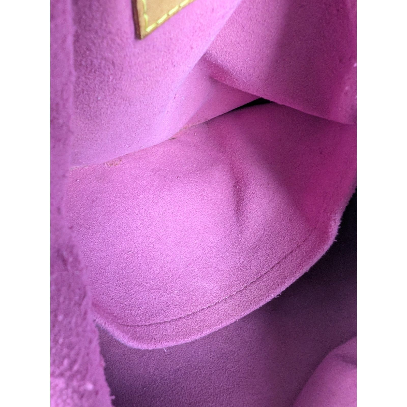 Louis Vuitton Louis Vuitton Fuchsia Denim Monogram Denim Baggy PM Size ONE SIZE - 10 Thumbnail