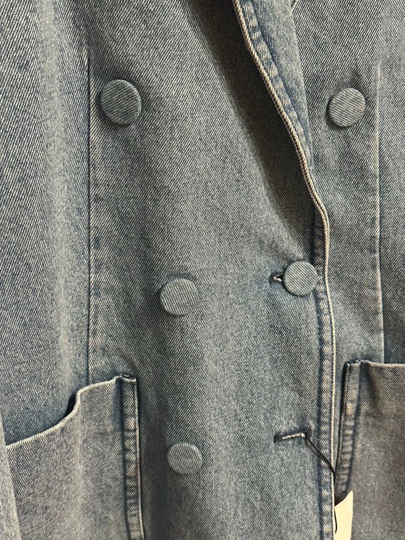 Dries Van Noten dries van noten size:34 Ladies' cinched waist denim jacket Size XXS / US 00 / IT 34 - 2 Thumbnail
