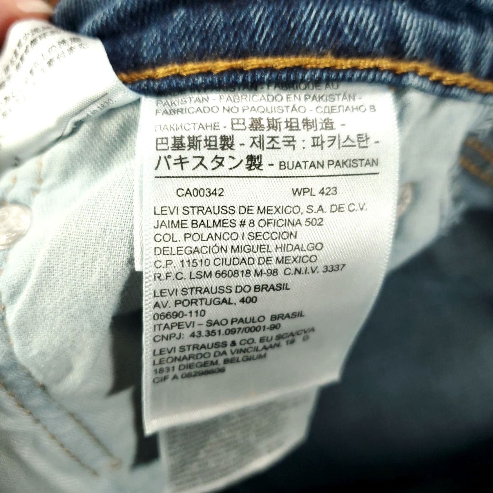 Levi's Levi's 514 Jeans Mens 31x30 Blue Denim Straight Fit Comfort Stretch Regular 5-Pocket Size US 31 - 6 Thumbnail