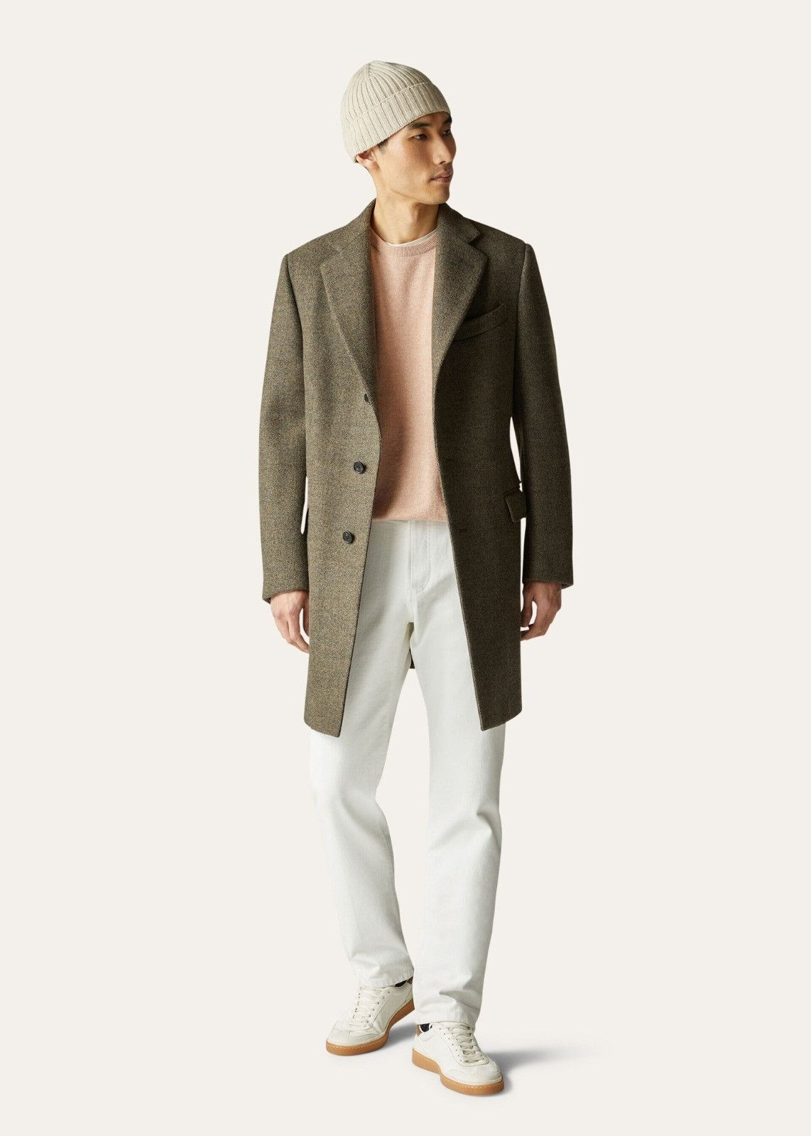 Loro Piana o1srvl11e1024 Girocollo Classic Cashmere Sweater in Peach Size US XL / EU 56 / 4 - 6 Thumbnail