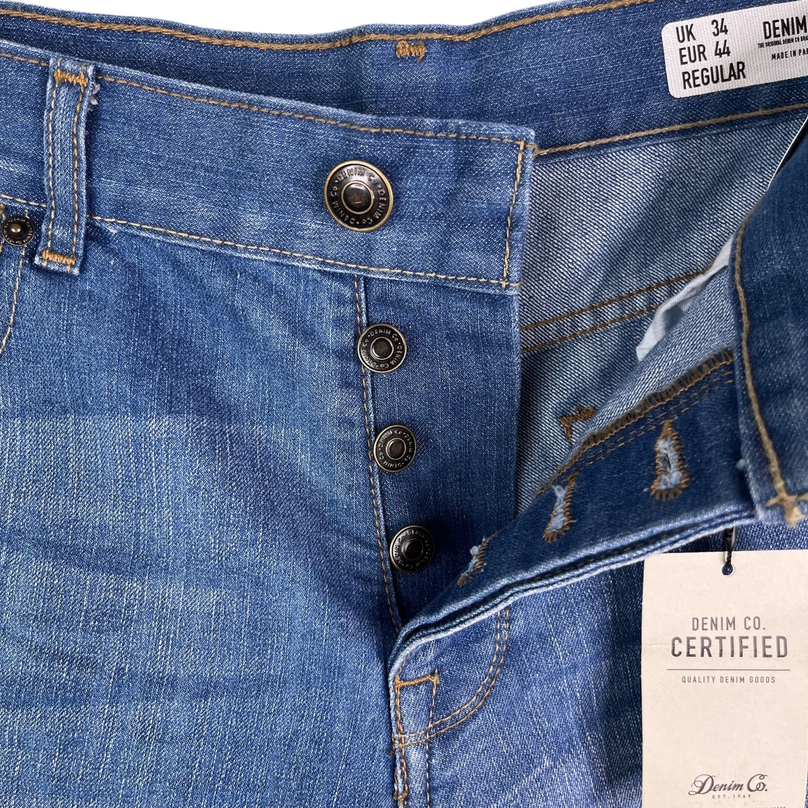 Other Denim Co Relaxed Fit Denim Shorts Button Fly 34 New Size US 34 / EU 50 - 8 Thumbnail