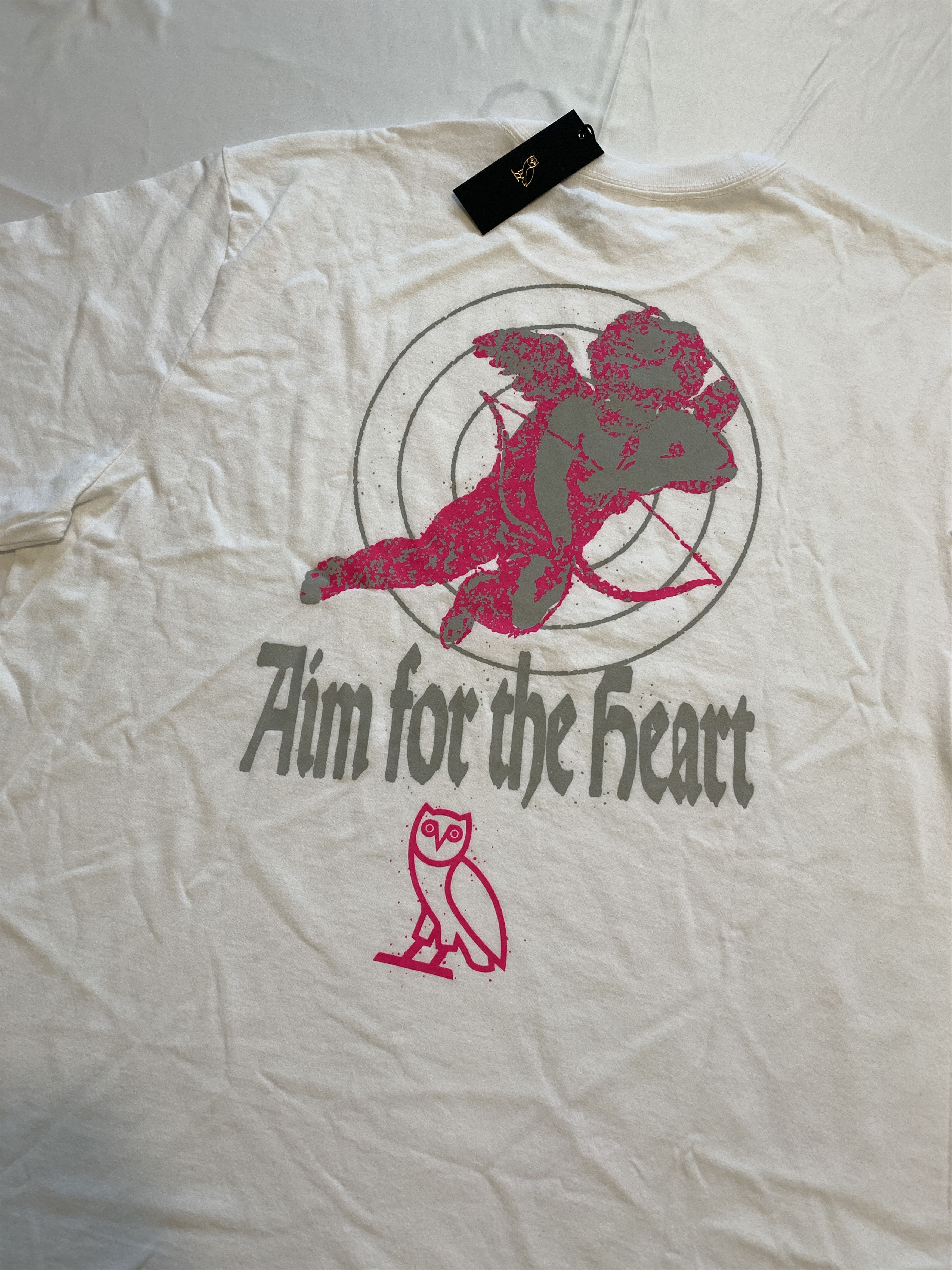 Drake OVO Valentines Aim For The Heart Love T-shirt Size US L / EU 52-54 / 3 - 3 Thumbnail