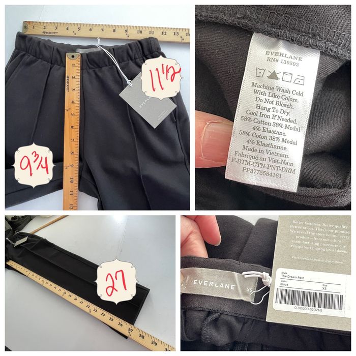NWOT Everlane Black The Perform High Waisted Athletic Leggings Sz Small