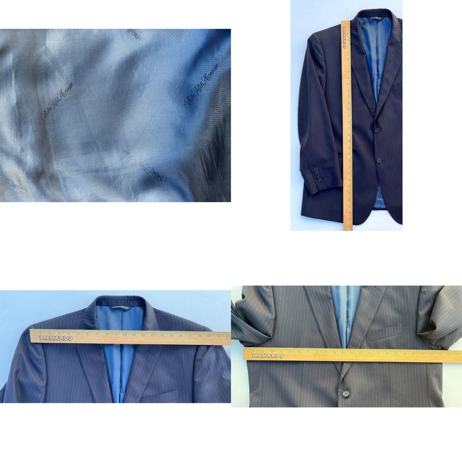 Ermenegildo Zegna Ermenegildo Zegna Sport Coat Jacket Wool Navy Striped Italy 44R Men’s Jacket Coat Professional Vintage Saks Fifth Avenue Size US S / EU 44-46 / 1 - 8 Thumbnail