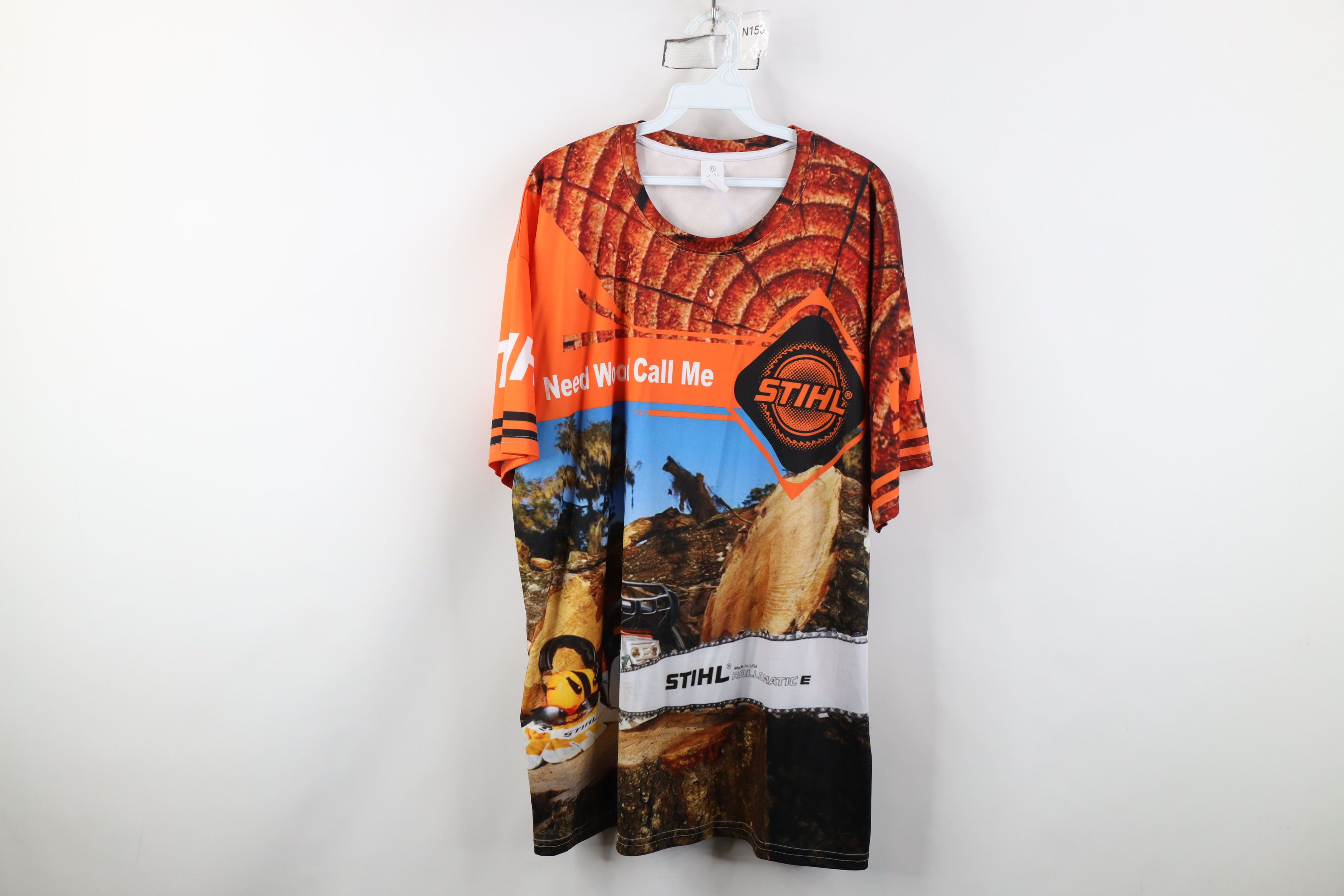 Vintage Vintage Y2K Stihl Chainsaws Over Print Short Sleeve T-Shirt Size US XL / EU 56 / 4 - 1 Thumbnail