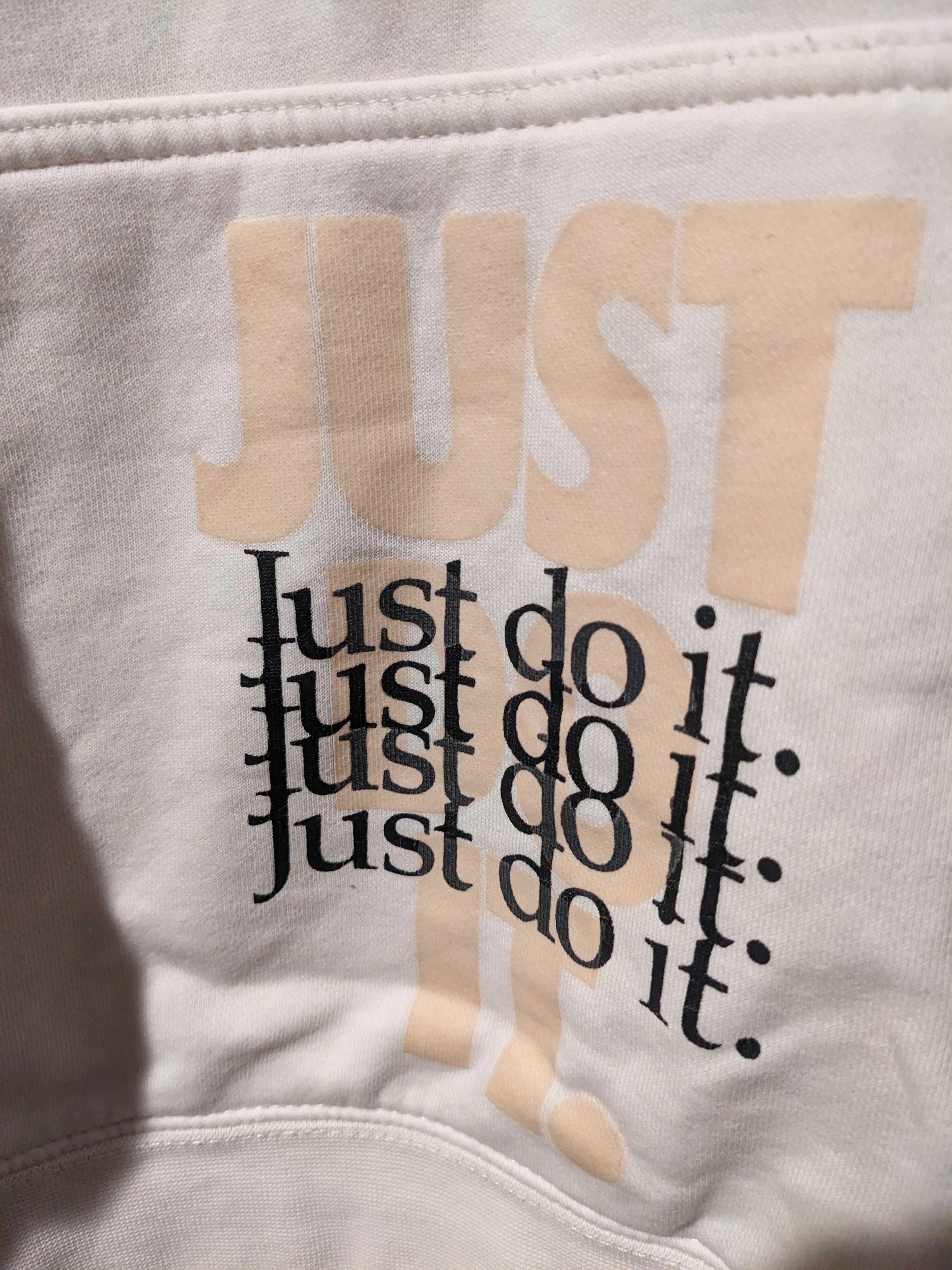Designer × Nike Vintage 2010's Nike Off-White Inspired Beige Small Hoodie Size US S / EU 44-46 / 1 - 3 Thumbnail