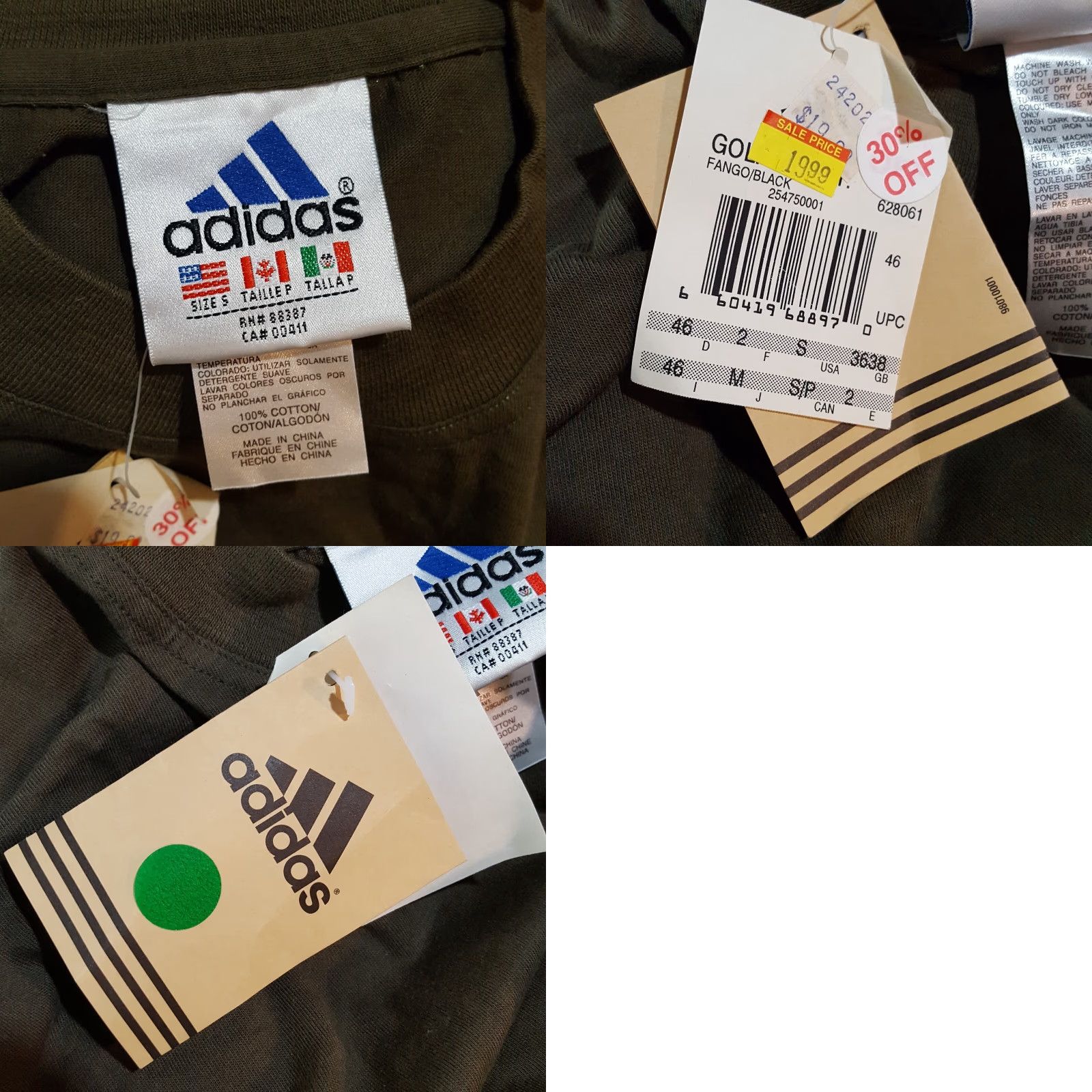 Adidas VINTAGE adidas Golf Brown Relaxed Fit T-Shirt Small 90s Y2K Grunge Skate Retro Mens Size US S / EU 44-46 / 1 - 8 Thumbnail