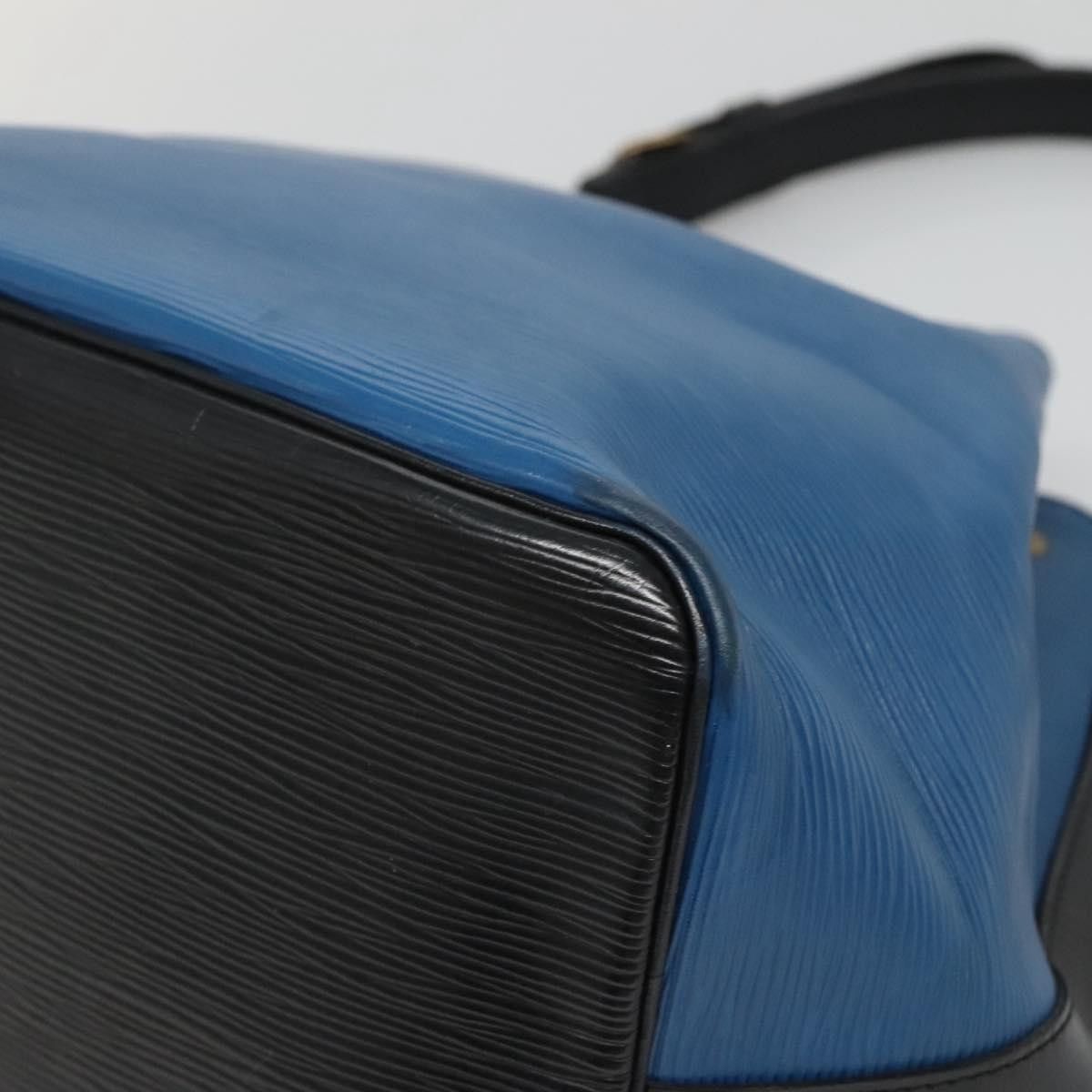 Louis Vuitton LOUIS VUITTON Epi Petit Noe Shoulder Bag Bicolor Black Blue Size ONE SIZE - 15 Thumbnail