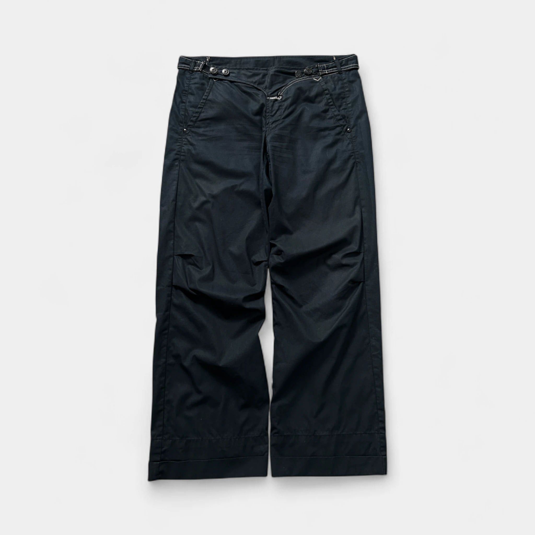 Marithe + Francois Girbaud Marithé + François Girbaud Black Pants Size US 33 - 1 Thumbnail