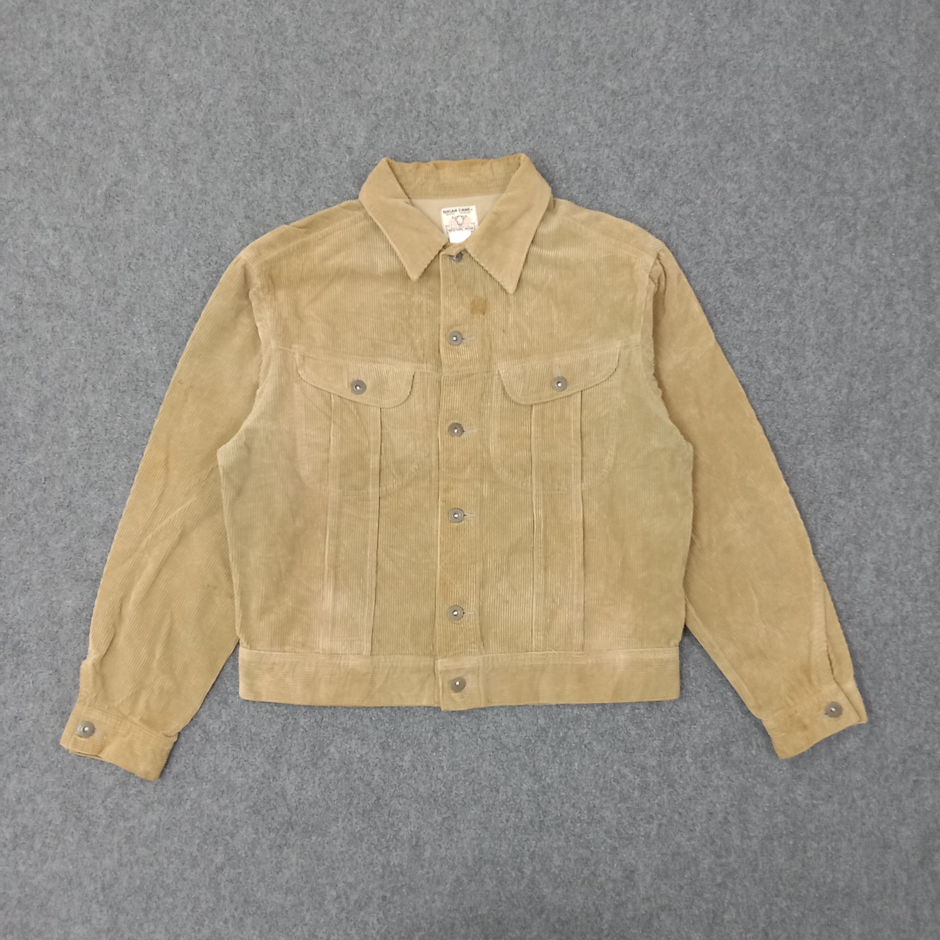Sugar Cane Sugar Cane Japanese Brand Corduroy Jacket C257N20 Size US M / EU 48-50 / 2 - 1 Thumbnail