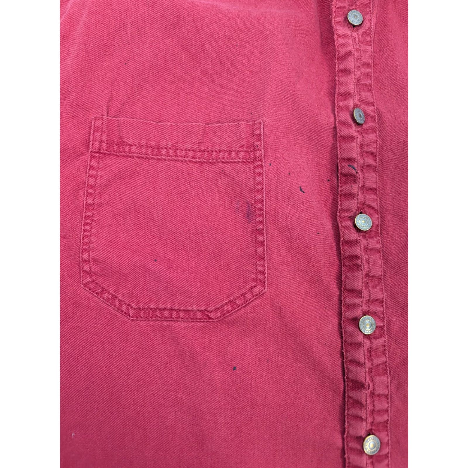 Levi's VINTAGE Levi’s Shirt Button-Up Denim Red 90s Long Sleeve Size L Mens Size US L / EU 52-54 / 3 - 3 Thumbnail
